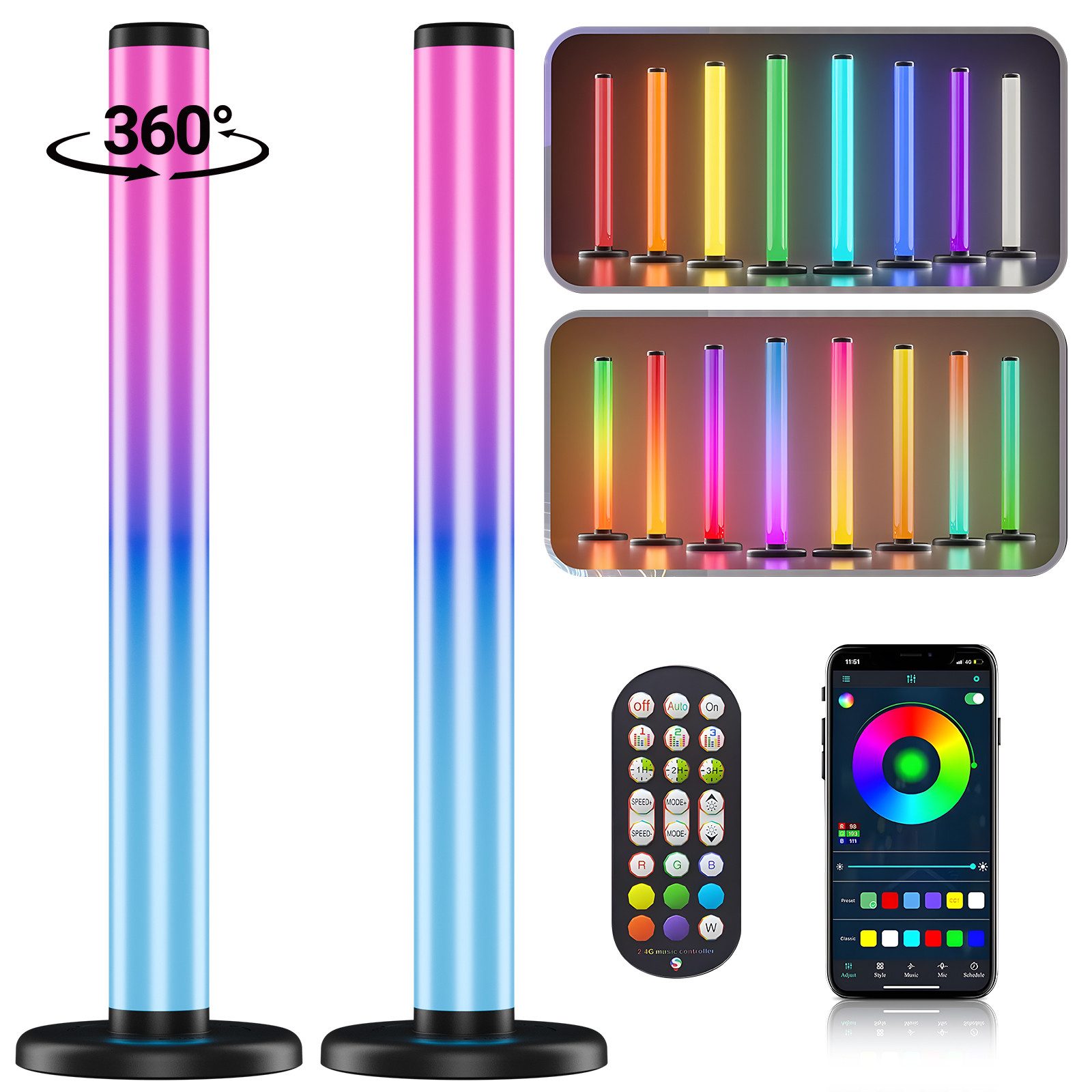 Rayofi LED-Streifen 360° Smart LED Lightbar, günstig online kaufen