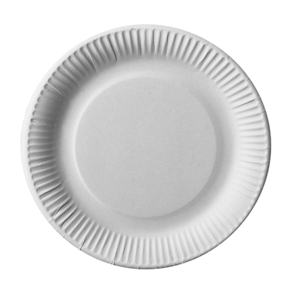 PAPSTAR Pappteller 100 Teller, Pappe "pure" rund Ø 23 cm weiss