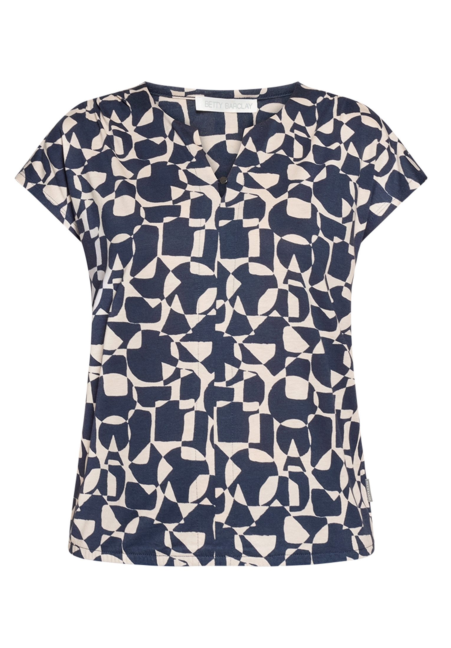 Betty&Co Kurzarmshirt Damen mit Gummizug (1-tlg) günstig online kaufen
