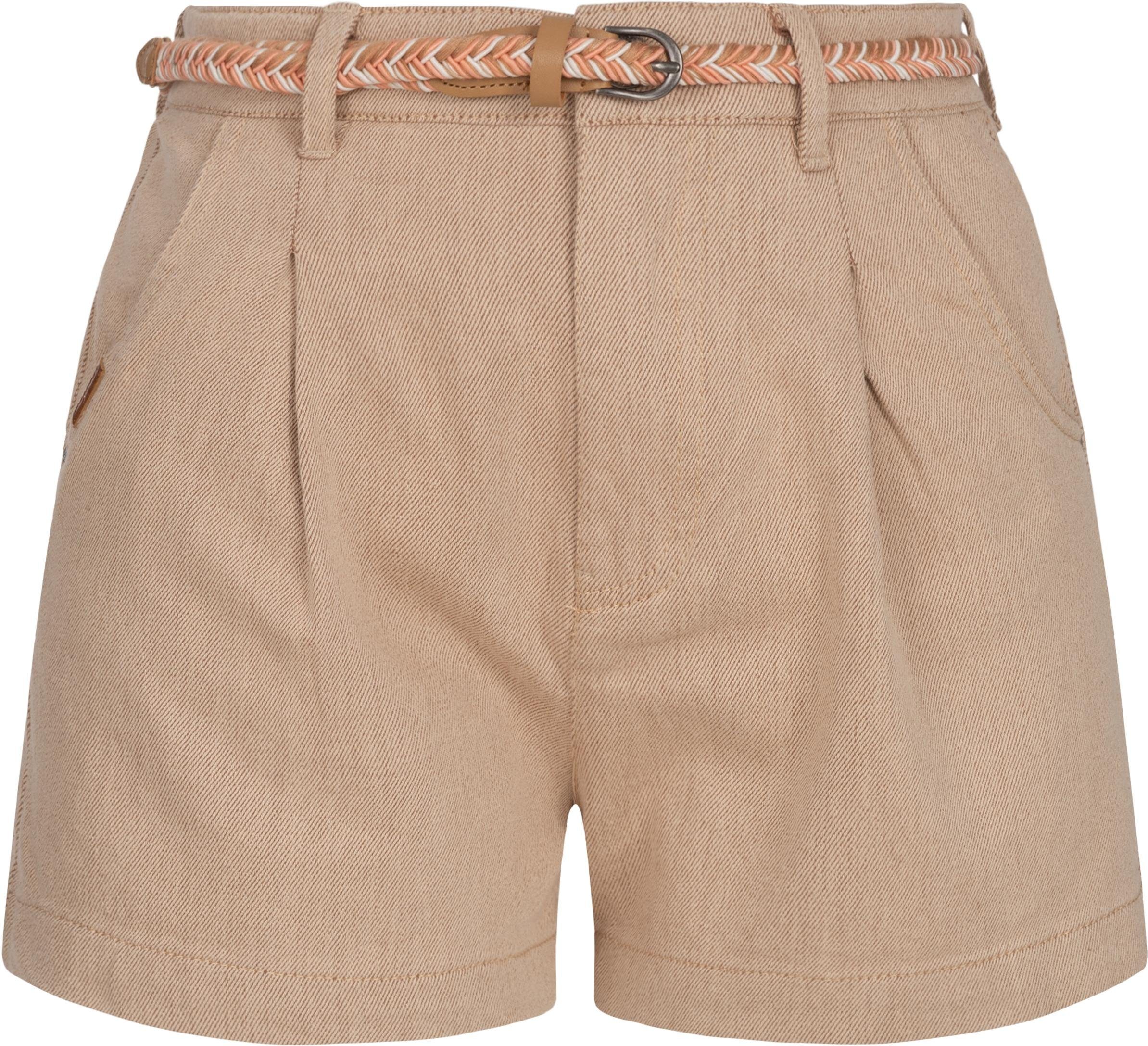 Ragwear Chinoshorts Sorenn Intl. kurze Hose mit hochwertigem Flechtgürtel beige | Chinoshorts