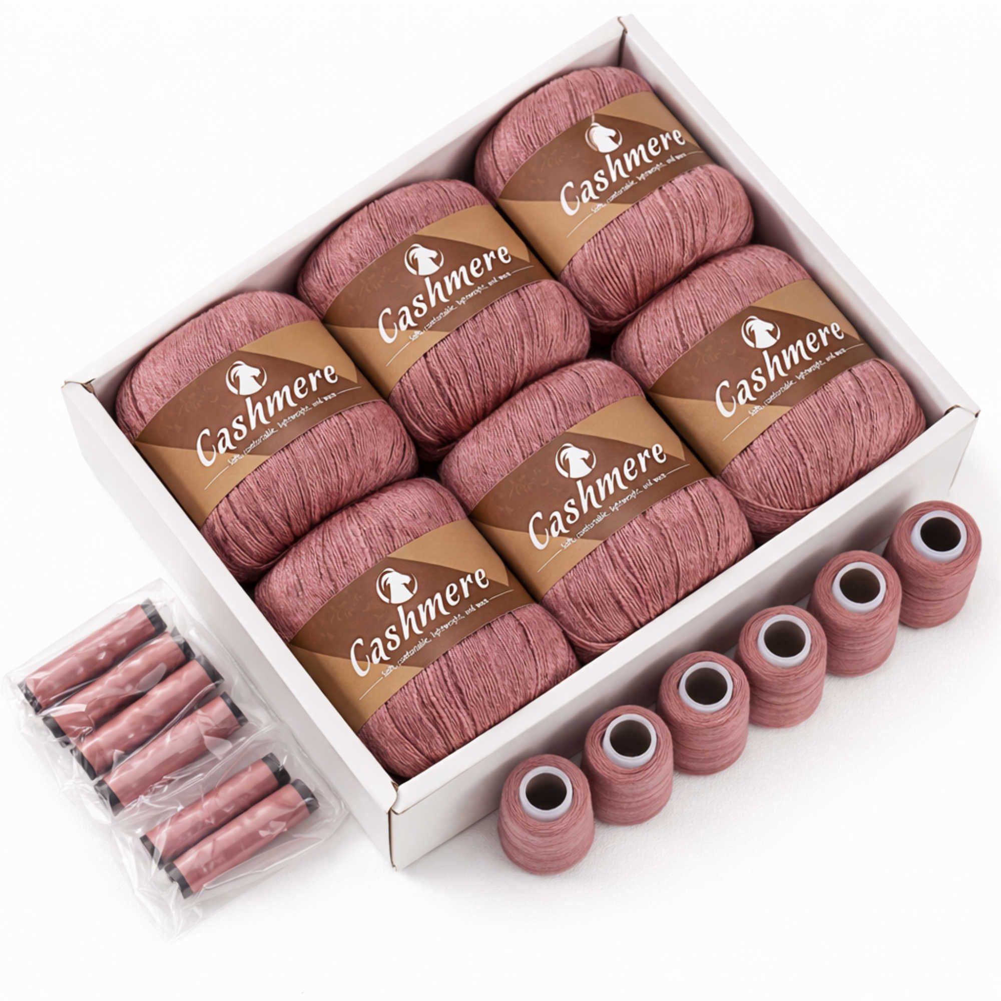 Nomiro 100% Kaschmirgarn 300g weich warm Luxusgarn für Stricken Häkeln Häkelwolle