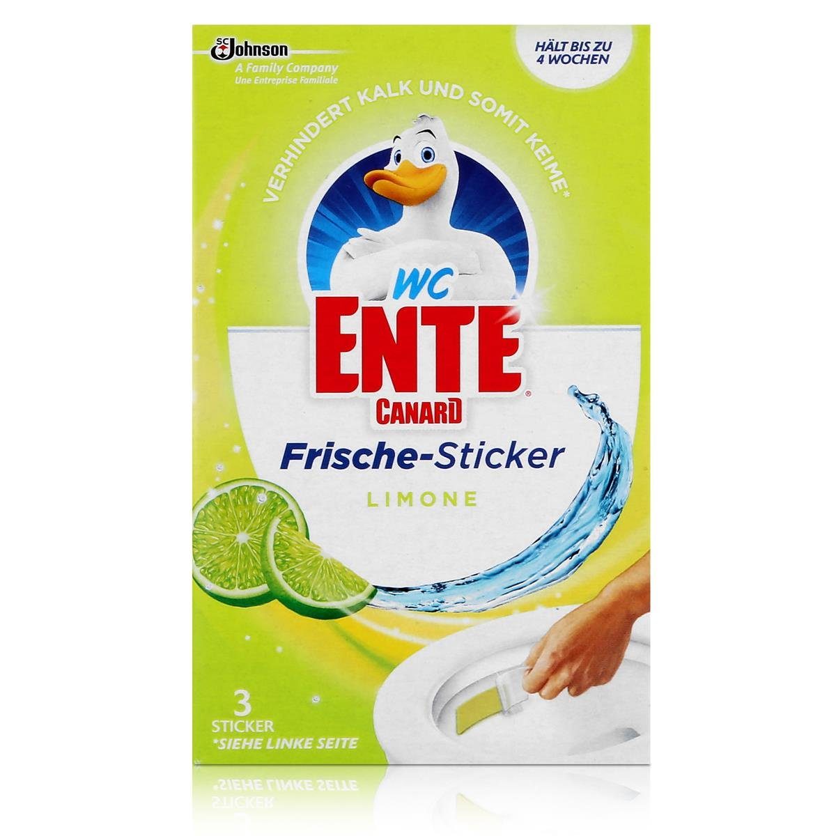 WC Ente Frische-Sticker Limone 3x9g WC-Frische (1er Pack) WC-Reiniger