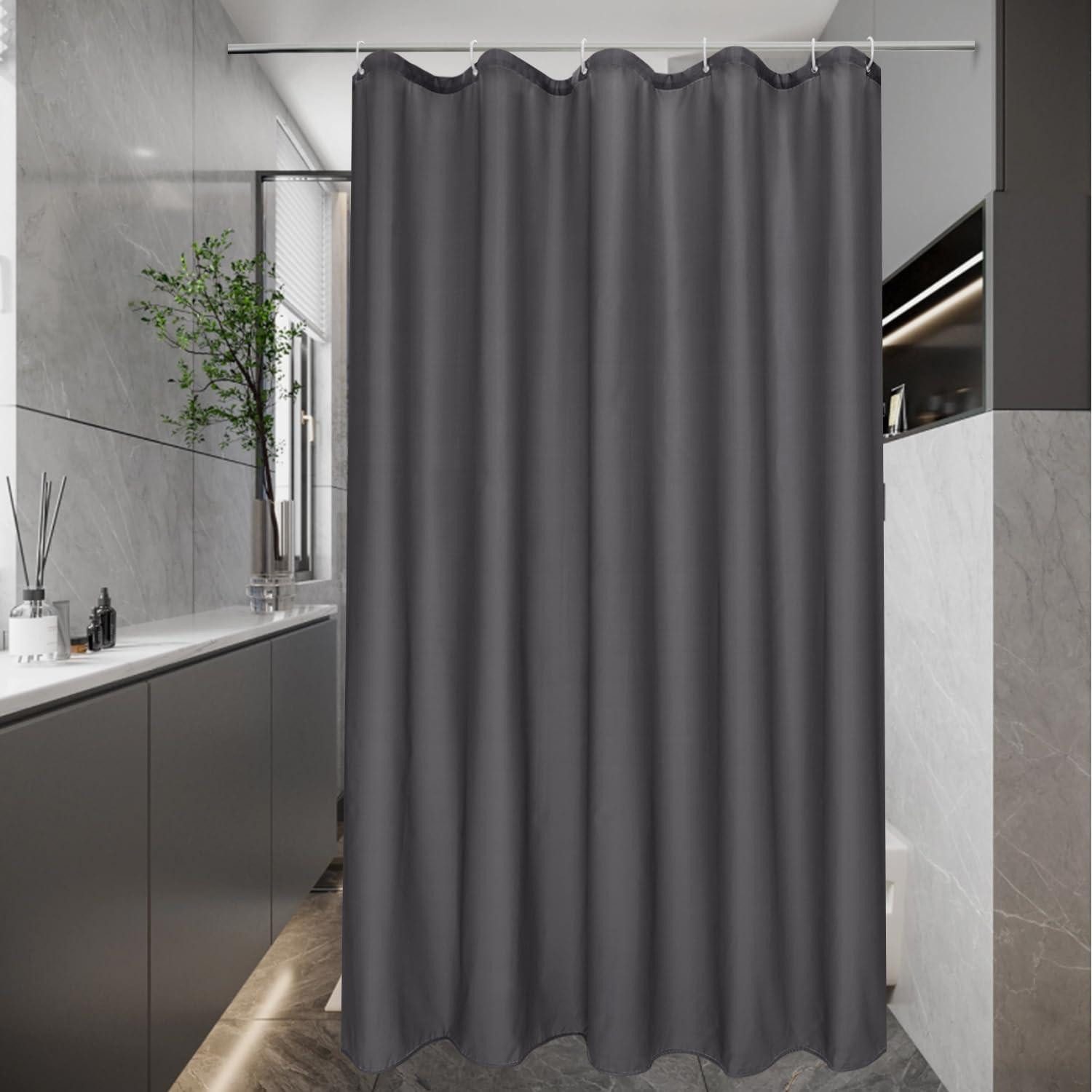 EurCross Duschvorhang Schmaler Duschvorhang 100x200 Grau günstig online kaufen