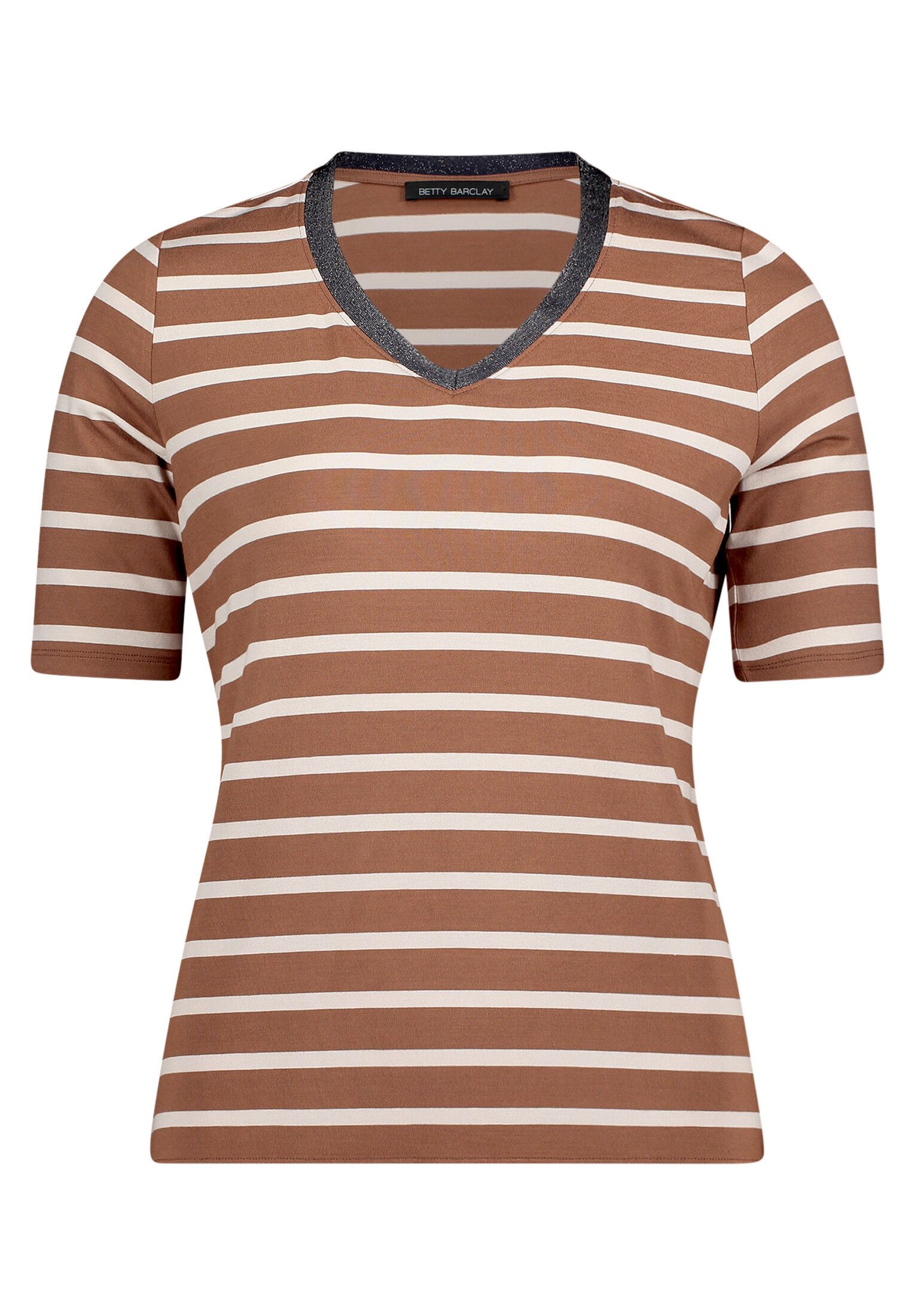 Betty Barclay Kurzarmshirt Damen mit V-Ausschnitt (1-tlg)