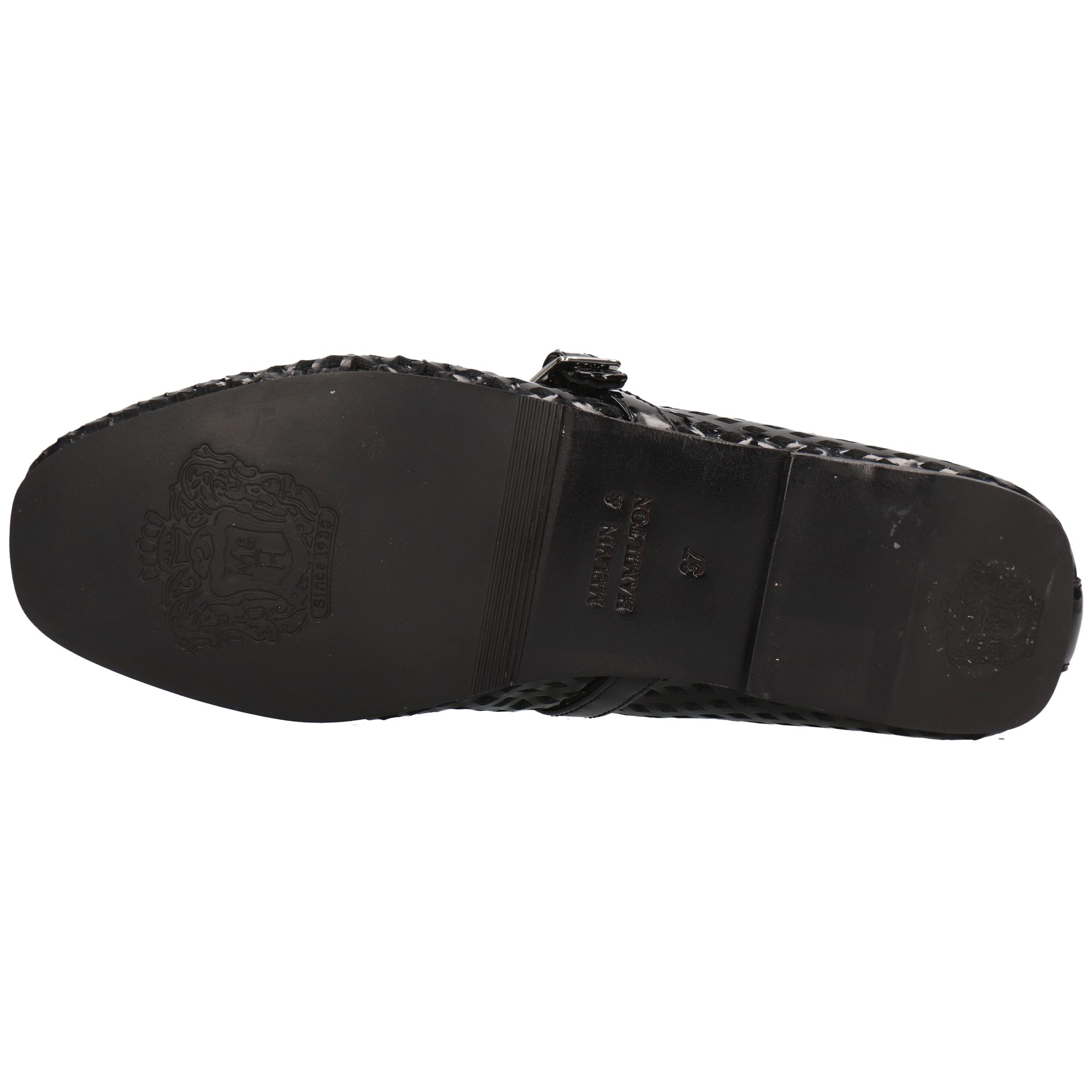 Melvin & Hamilton Emily 2 Leder-Mary Jane Schuhe für Damen Ballerina Flache Absätze, Echtes Leder, Laser Detail