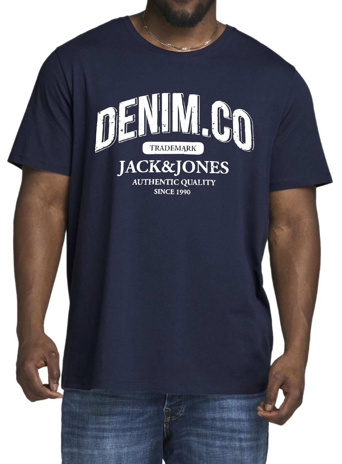 Print-Shirt aus in & Jack (2er-Pack) Unifarben, Jones Pack-05 Baumwolle