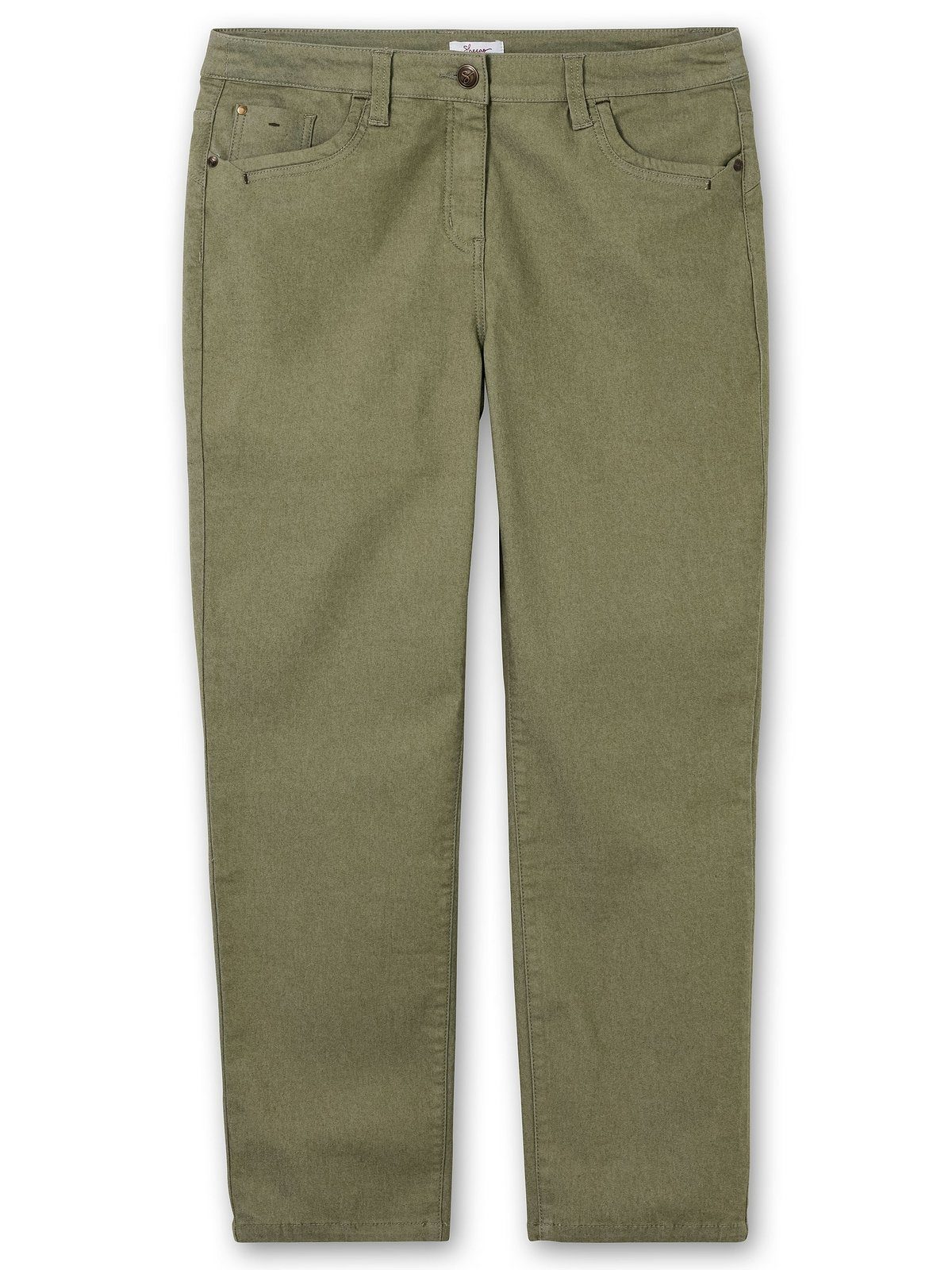 Sheego Stretch-Hose Große Größen im Coloured-Denim-Look