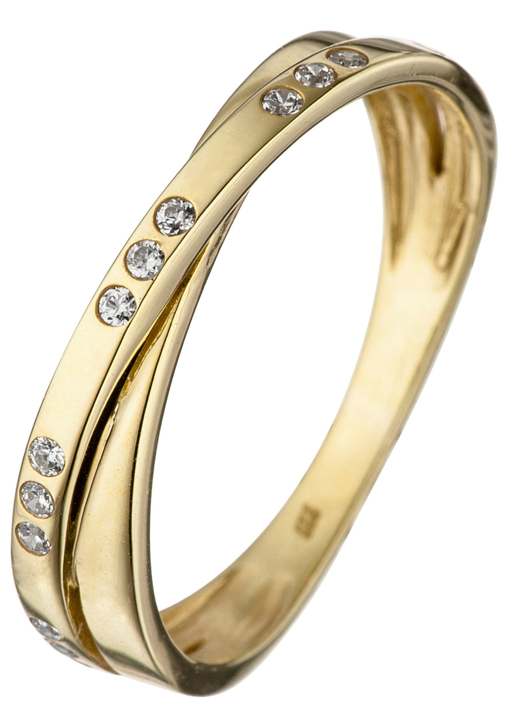 JOBO Goldring, 333 Gold mit Zirkonia günstig online kaufen