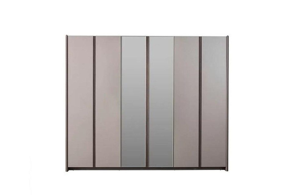 Xlmoebel Kleiderschrank Grauer Holzschrank für Schlafzimmer – stilvolle Möbelstücke (Kleiderschrank, 1-St., Kleiderschrank) Made in Europa