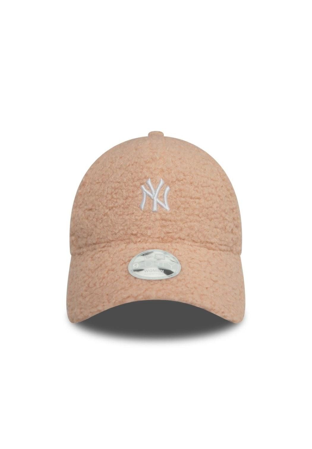 New Era Baseball Cap New York Yankees MLB Womens Borg Rosa 9Forty Verstellbare Damen Cap Ne (1-St)