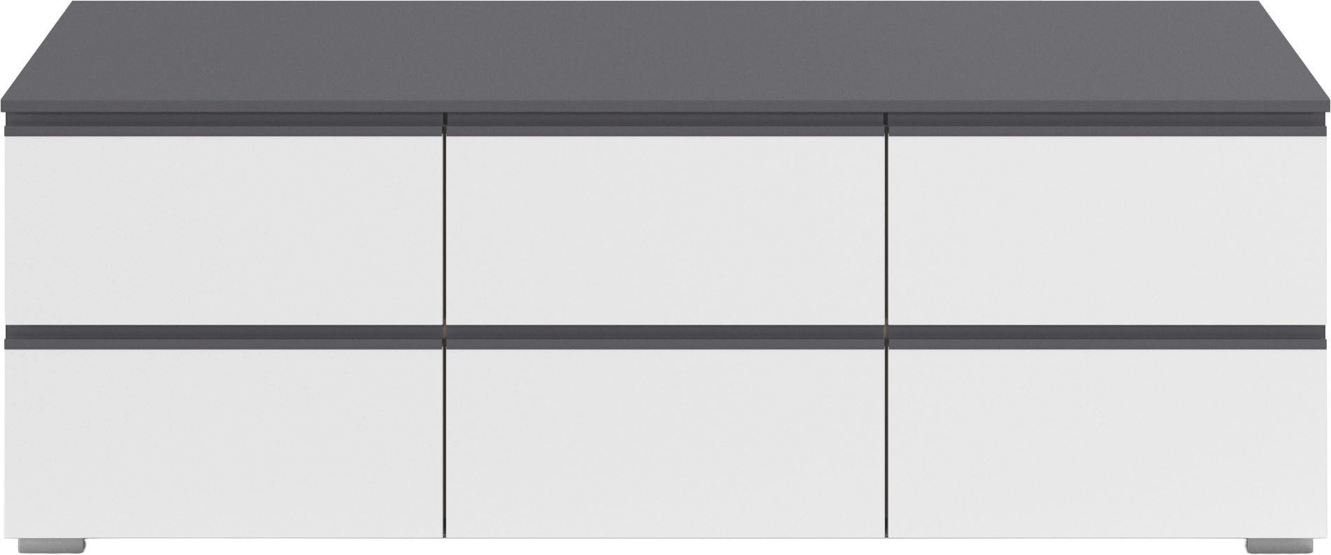 rauch TV-Board Sideboard Kommode Lowboard TV-Schrank MAINZ (Breite 80 oder 120 cm), praktische und geräumige Schubladen MADE IN GERMANY – Bild 5 von 5