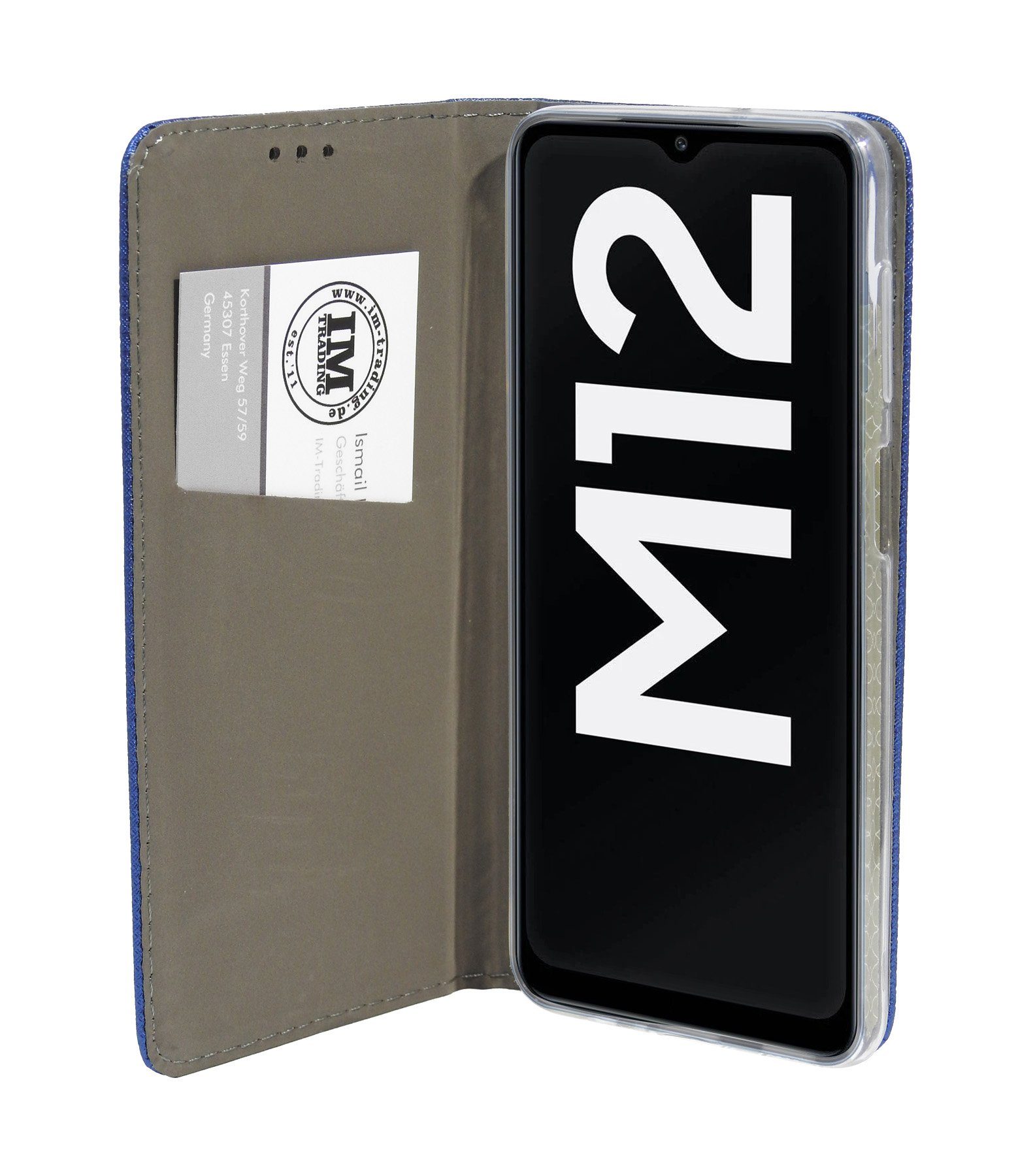 Handyhülle cofi1453 Buch Tasche "Smart" kompatibel mit SAMSUN, Kunstleder Schutzhülle Handy Wallet Case Cover mit Kartenfächern, Standfunktion