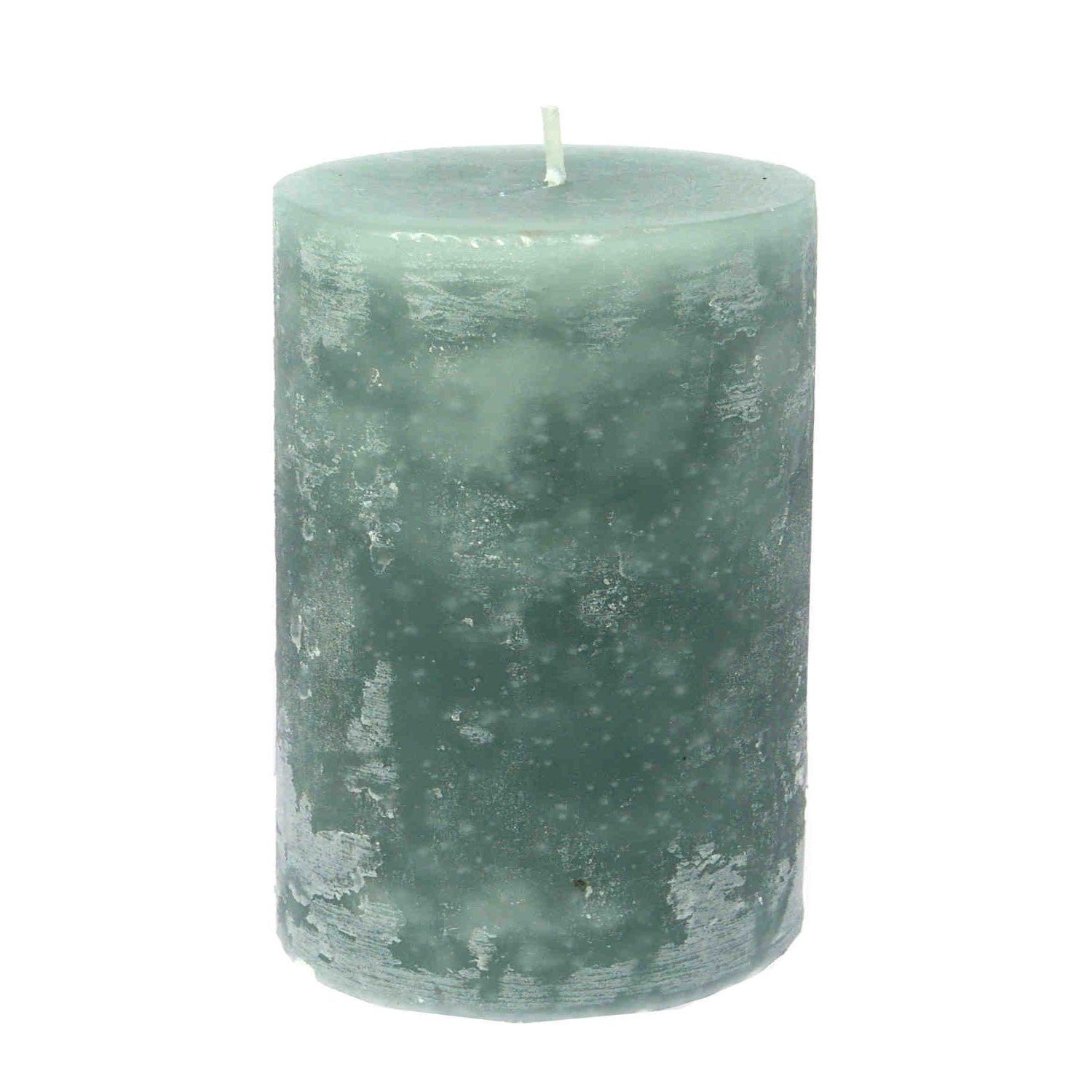 B&S Stumpenkerze Kerze durchgefärbt mint 8 günstig online kaufen