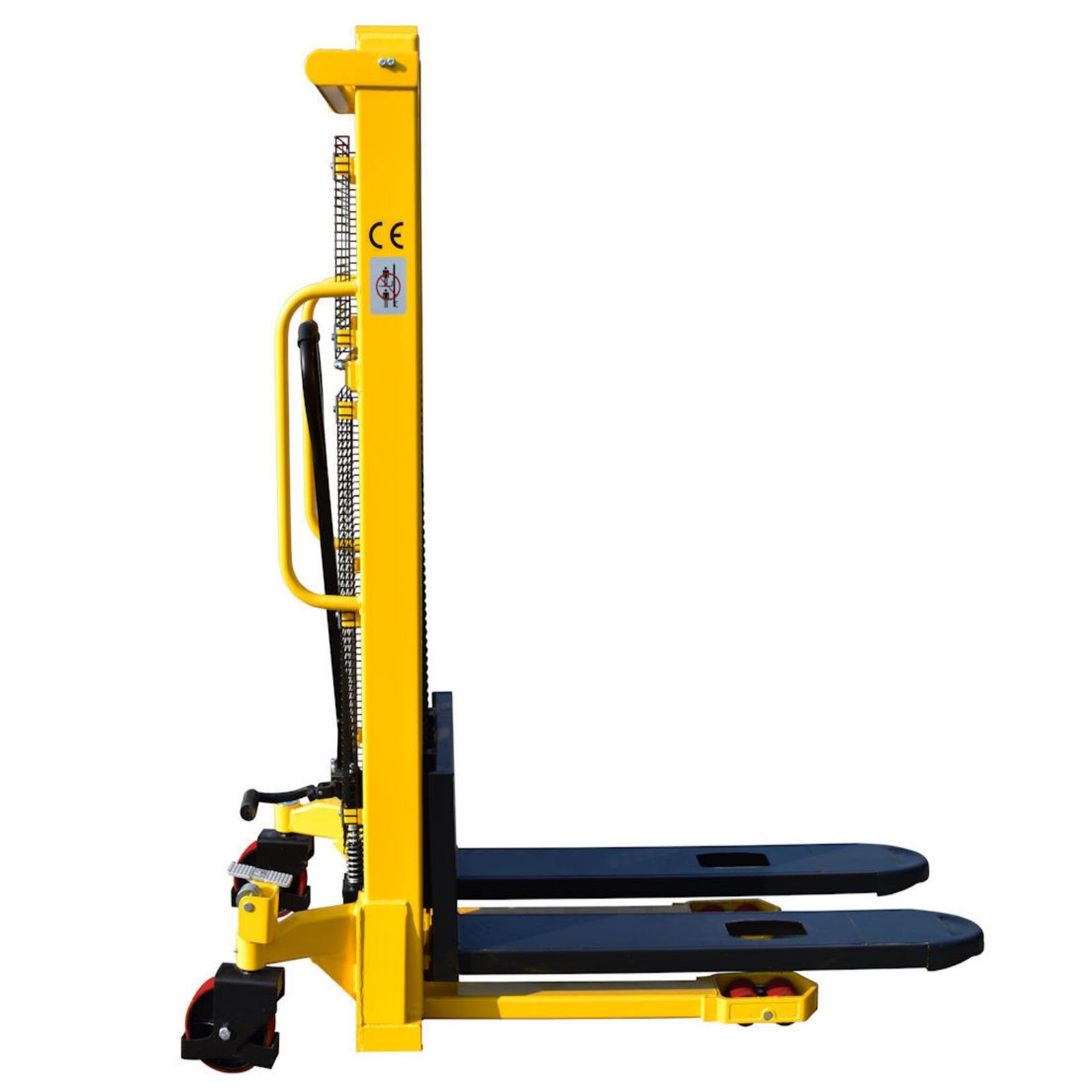 Midori Hochhubwagen, (1 St), Handstapler Hubhöhe 2,50m Stapler Vollgummireifen Gabelstapler