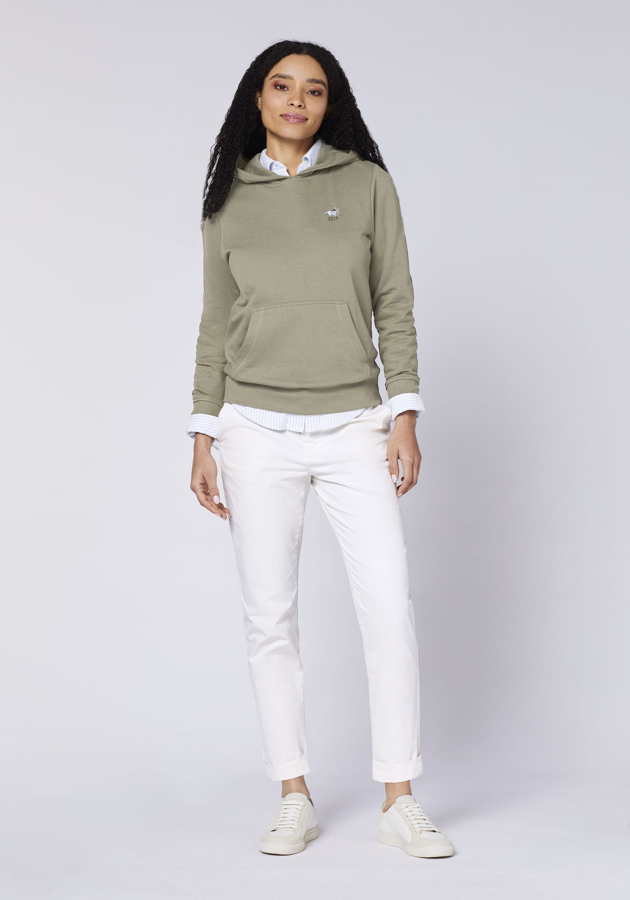 Polo Sylt Kapuzensweatshirt mit Logo in Multicolour-Optik