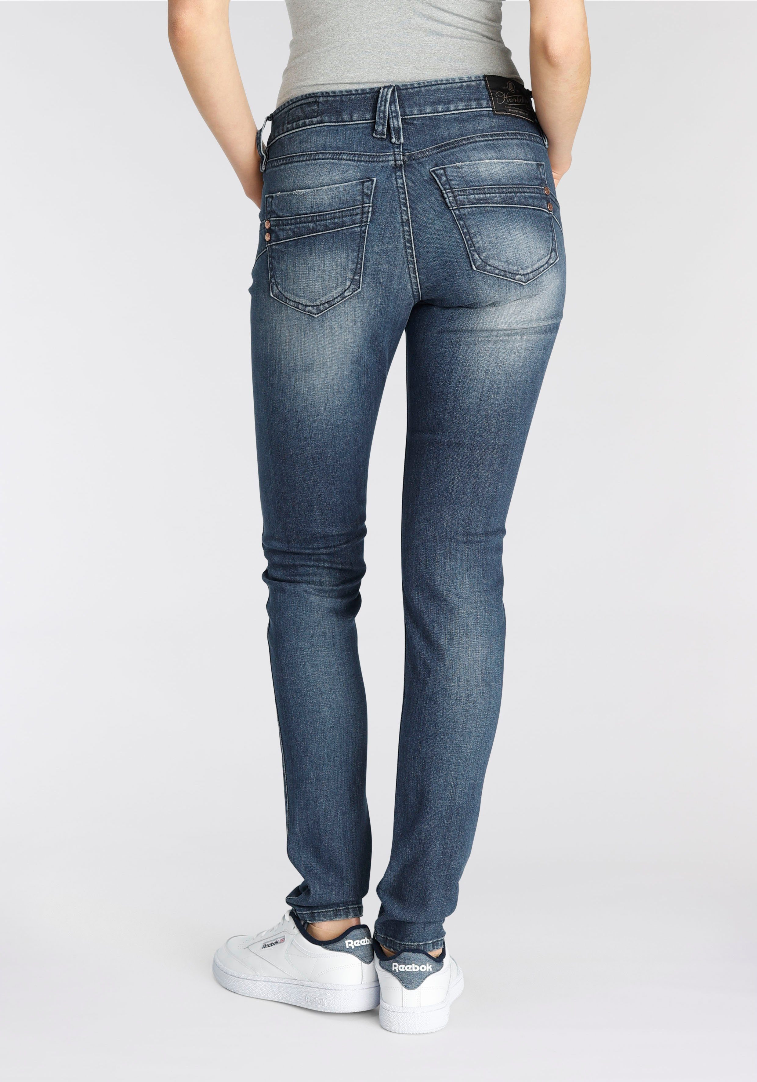 Herrlicher Röhrenjeans TOUCH SLIM ORGANIC umweltfreundlich dank Kitotex  Technology, Mit exzellentem Formbund für eine bessere Passform