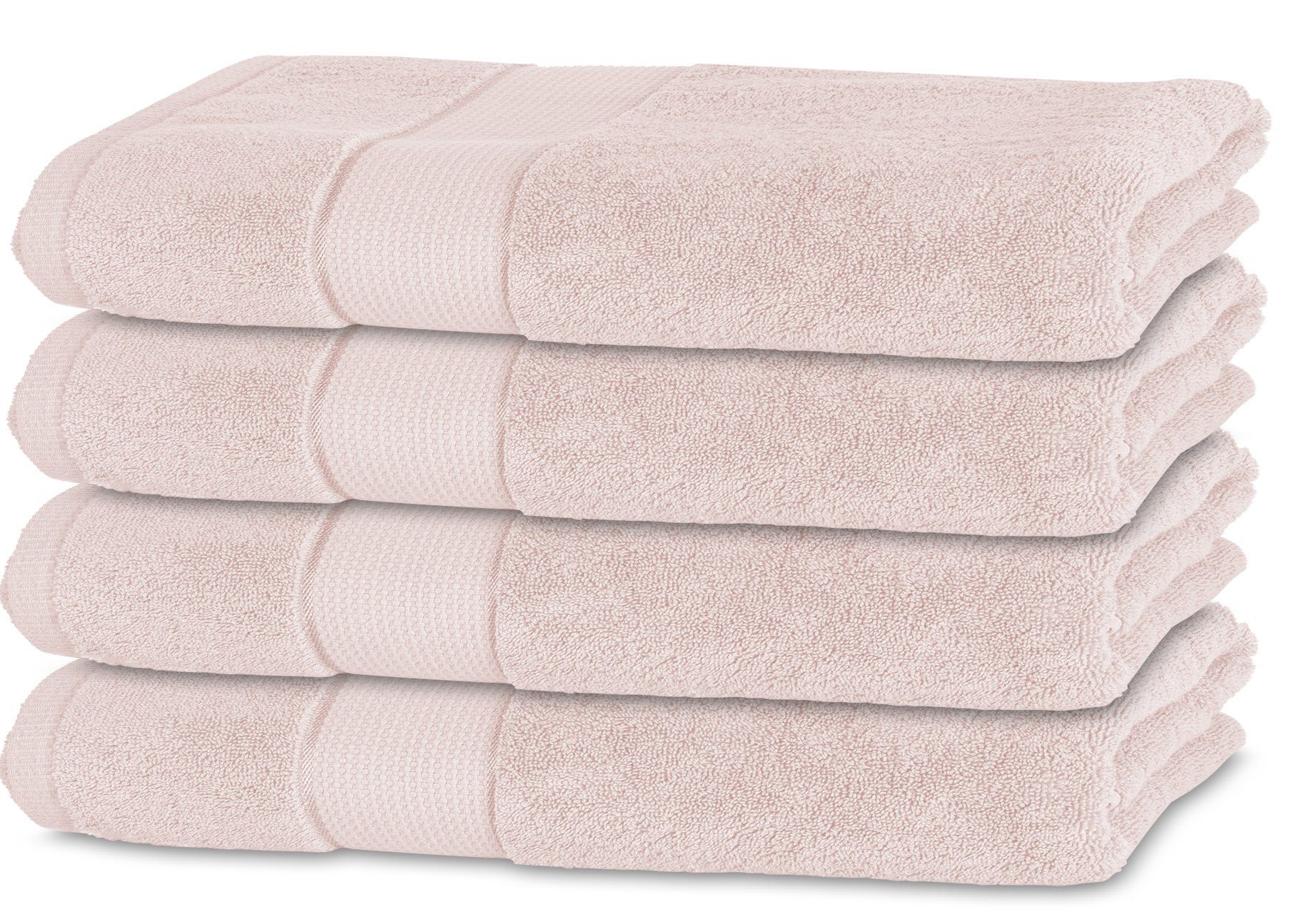 BANANALU Handtücher Handtücher Pink Baumwolle 450g/m2 Frottiertuch, 12-2904 Qualität (4-St) Primrose 100% 50x100 Baumwolle