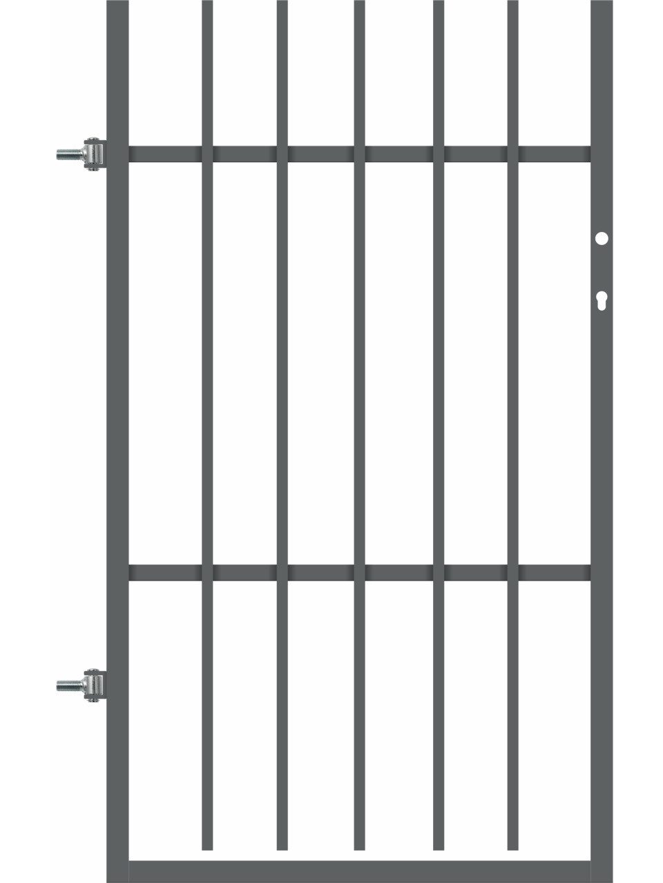 Gartentor Polbram Einzeltor Linus 100 links 90 x 100 cm