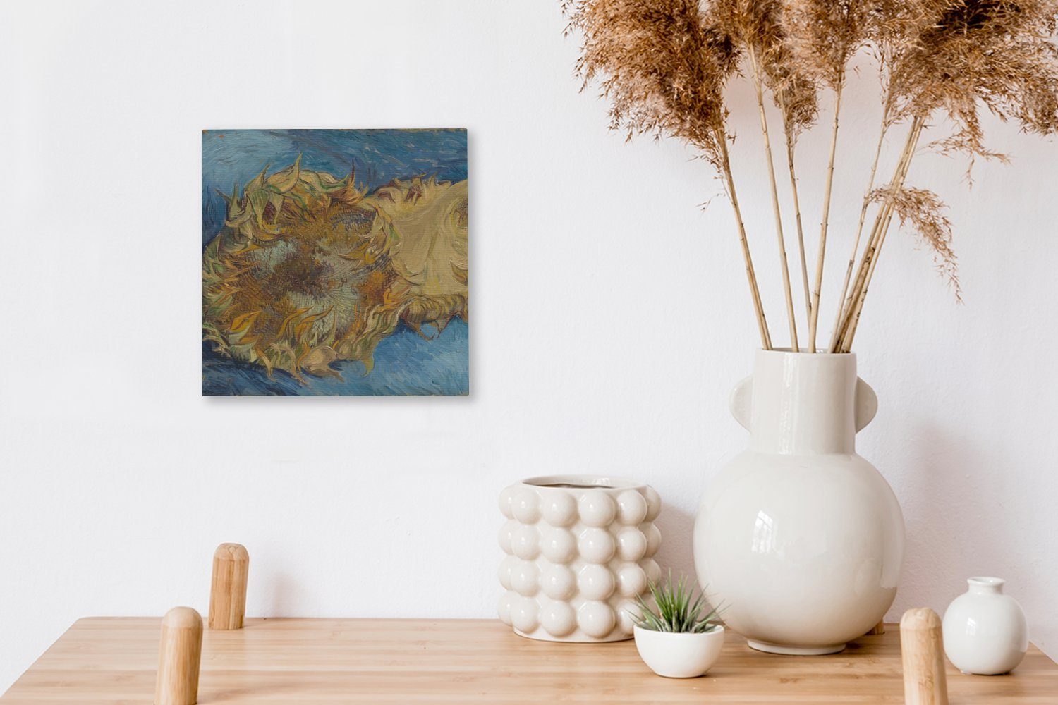 OneMillionCanvasses® Leinwandbild Sonnenblumen St), van (1 Leinwand Wohnzimmer Bilder - Vincent Gogh, Schlafzimmer für