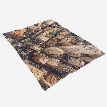 Sinus Art Handtücher Handtuch Strandhandtuch Saunatuch Kuscheldecke mit Fotomotiv New York aus der V, Baumwolle-Polyester-Mix (1-St), Handtuch
