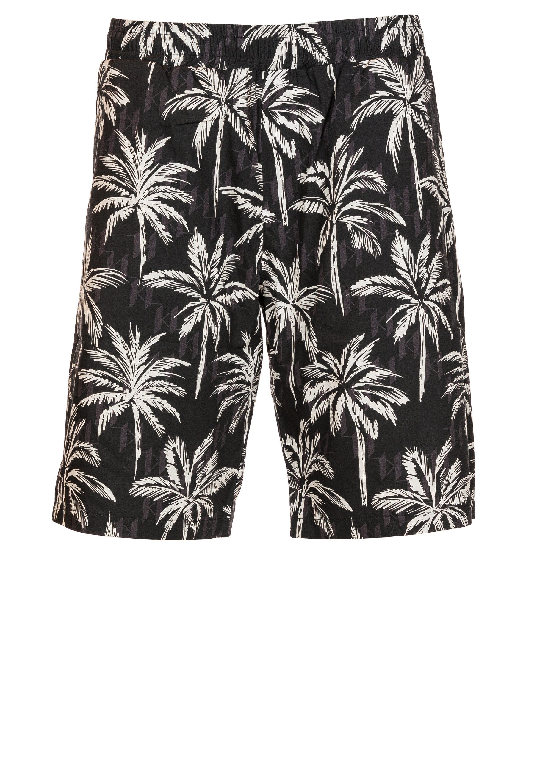 LAGERFELD Shorts mit Palmenblätter (1-tlg)