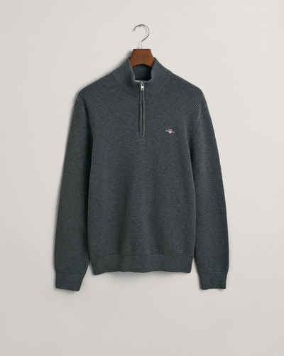 Gant Strickpullover TEXTURED COTTON H-ZIP