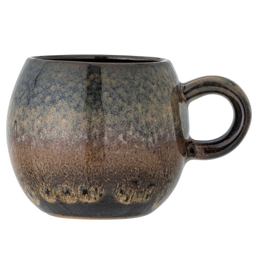 Bloomingville Becher Bloomingville Becher PAULA Braun Töne Meliert mit Henkel