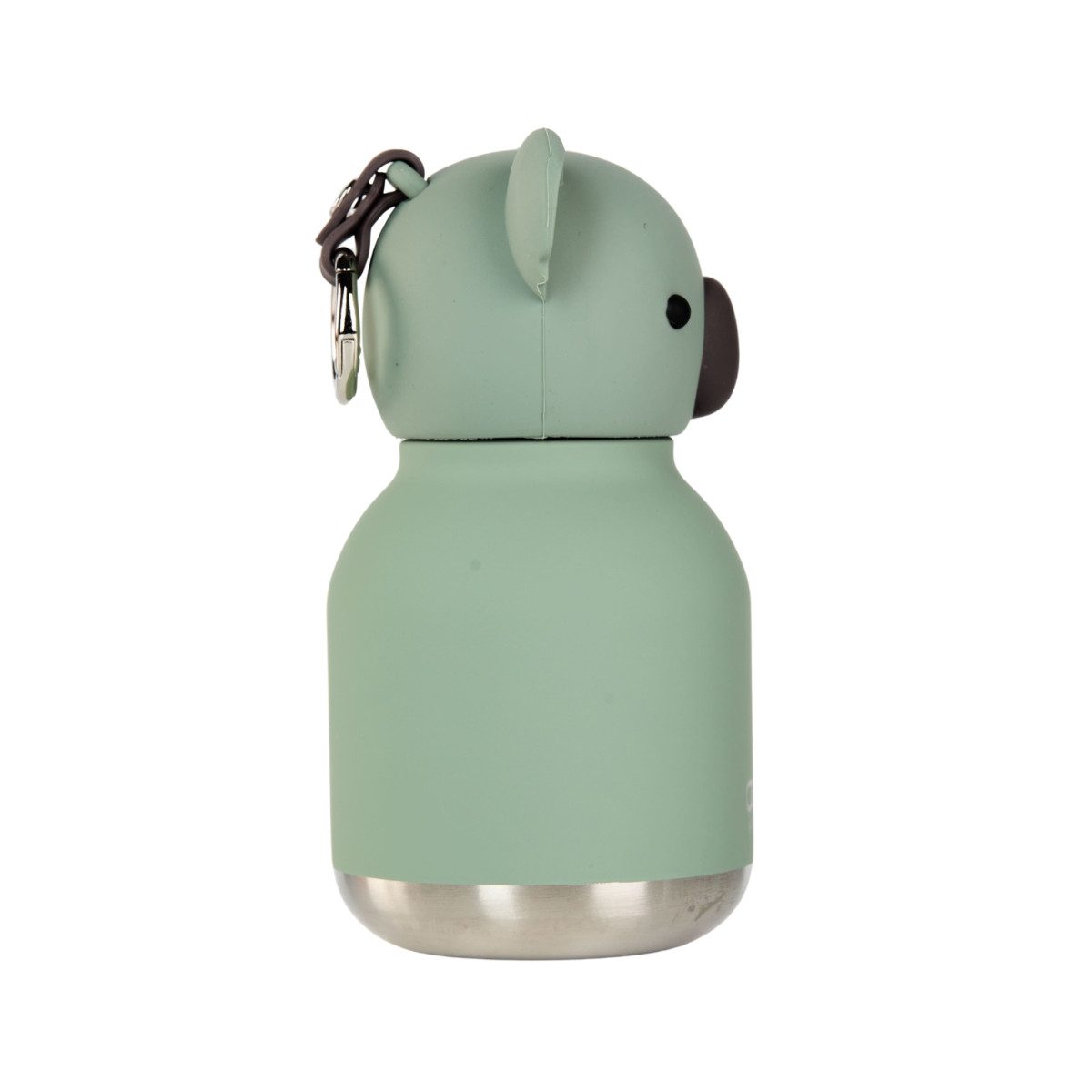 ASOBU Trinkflasche Isolierte Trinkflasche Mini Bestie 200 ml Strohhalm Schlüsselring