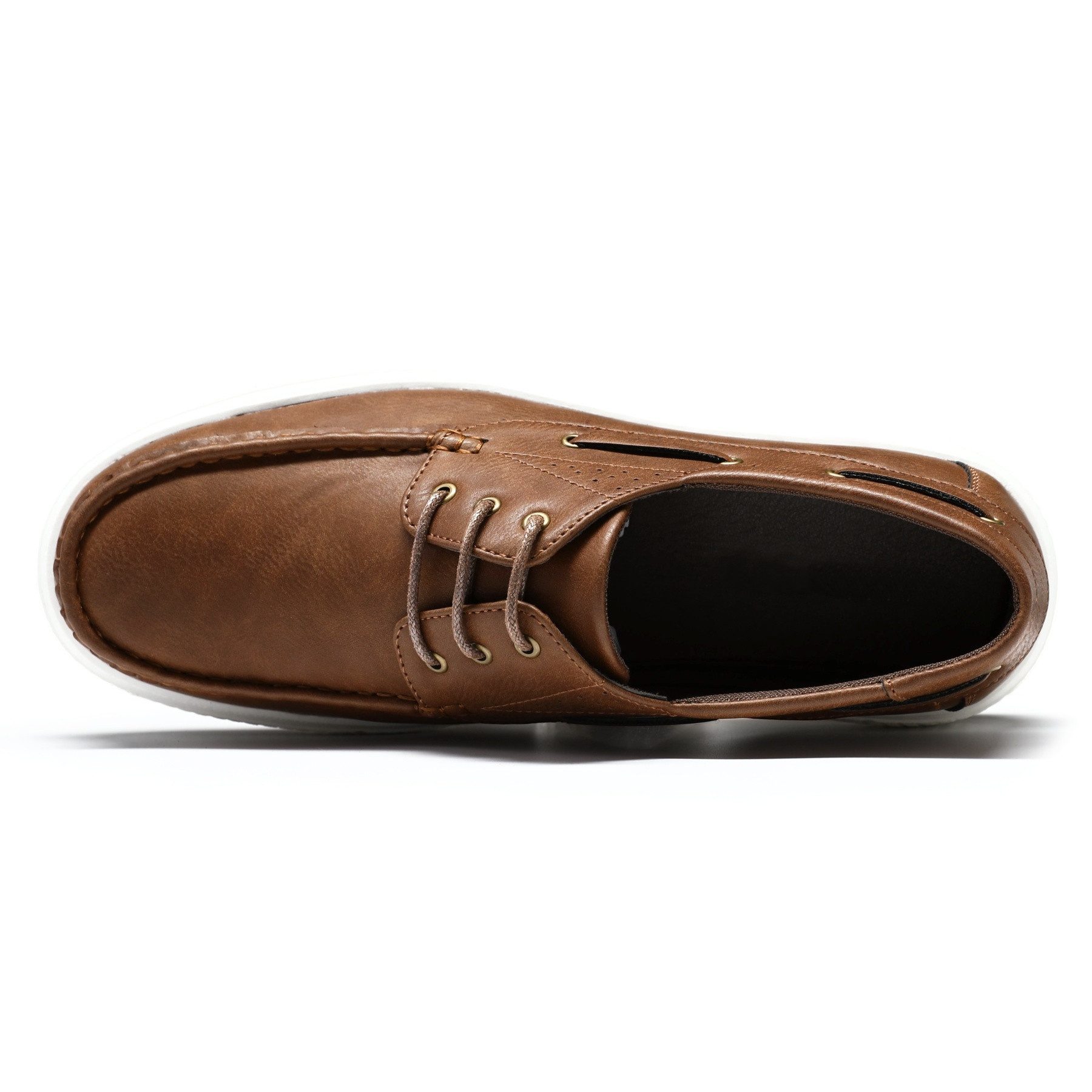 Allthemen Bootsschuh Herren elegante Mokassins Business Schnürschuhe – Bild 5 von 5