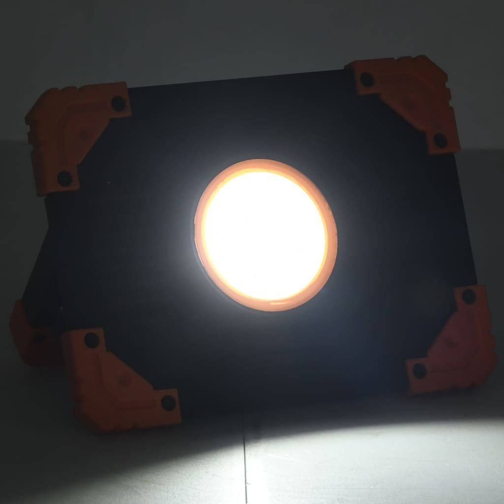 vidaXL Flutlichtstrahler LED-Strahler Tragbar 10W Kaltweiß ABS