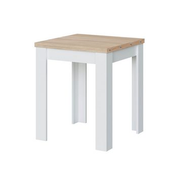 habeig Küchentisch Esszimmertisch Esstisch Klapptisch Tisch Küche klappbar weiß 134x78cm, Tischplatte ausklappbar