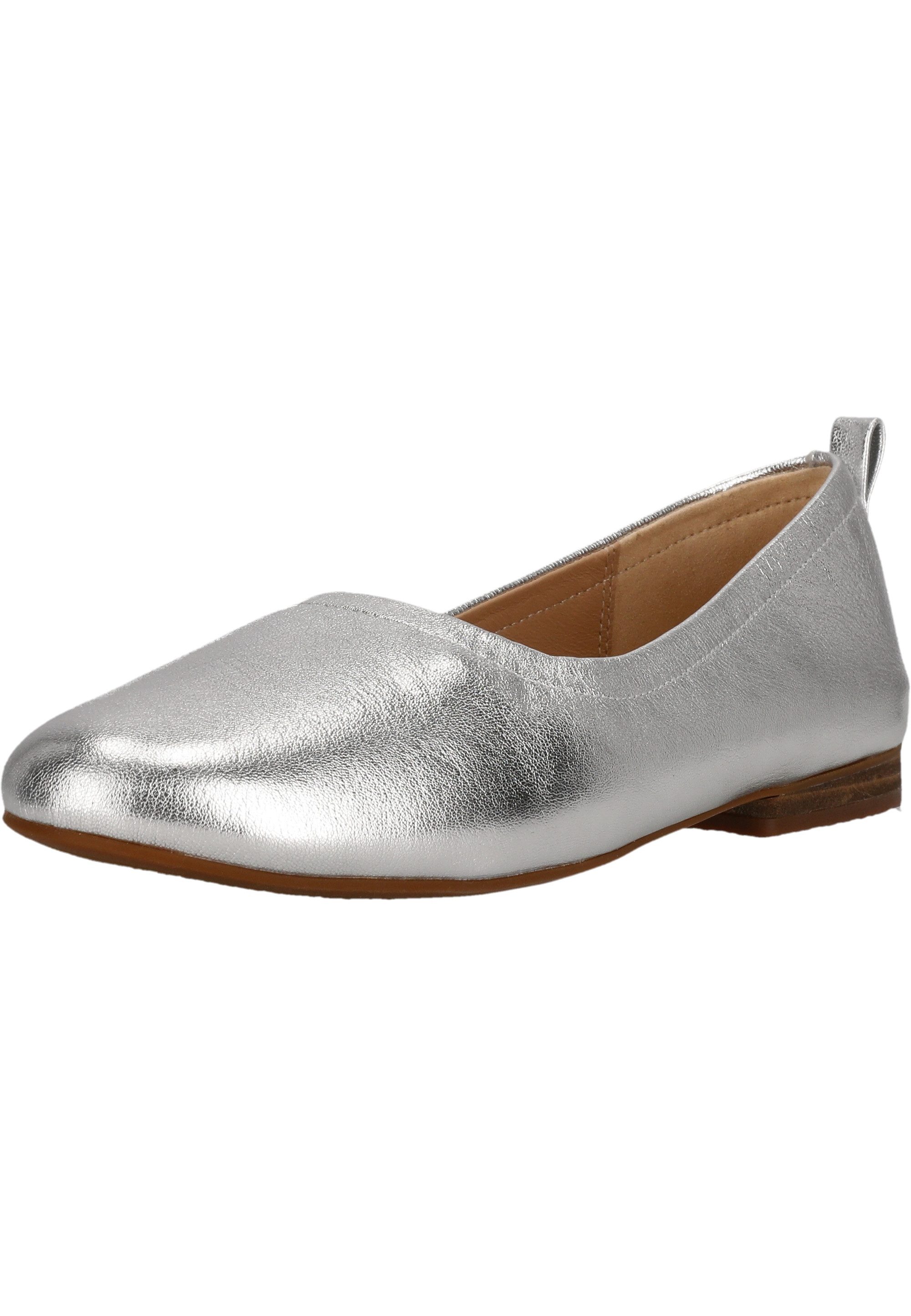 Clarks Fawna Soft Ballerina im coolen Metallic-Look