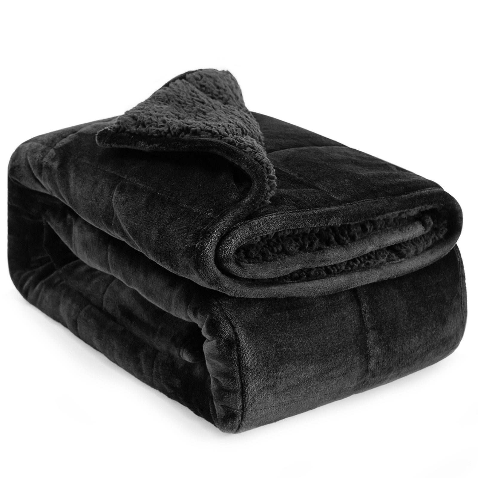 SiviO Gewichtsdecke Luxuriöse Sherpa-Fleece-Decke für Erwachse, Bezug: Flan günstig online kaufen