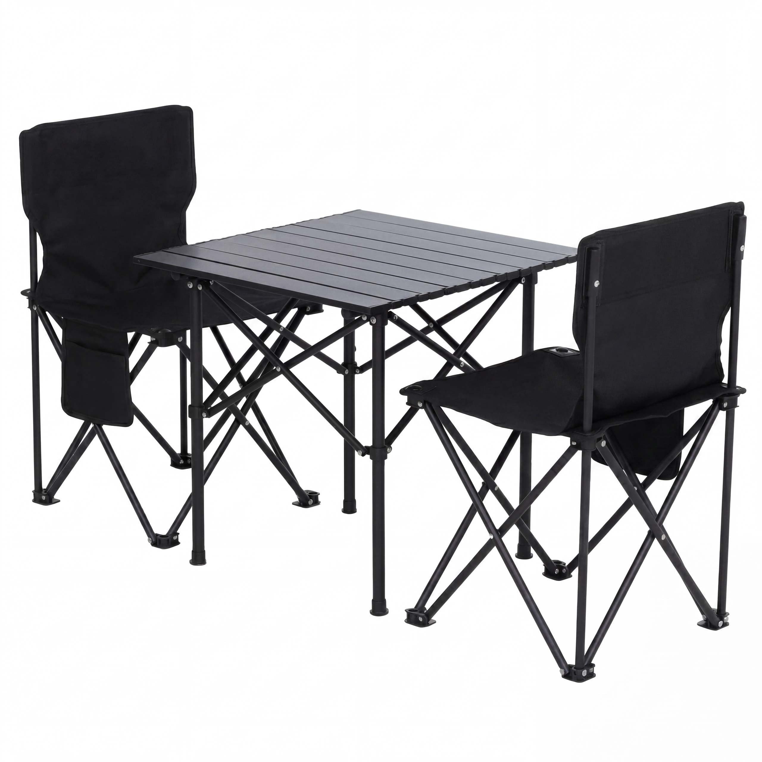 MCW Sitzgruppe MCW-Q39-3, (3-tlg), Kompakt zusammenklappbar und platzsparend zu verstauen