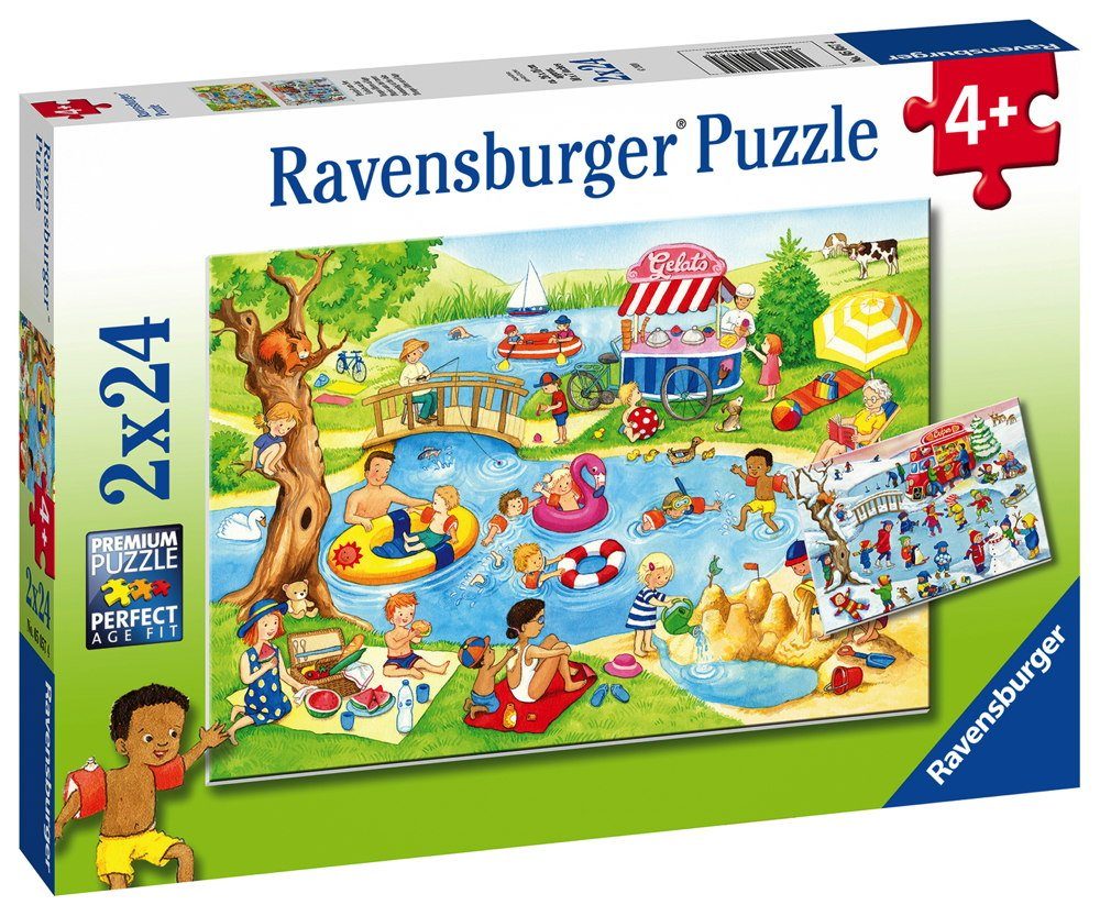 Ravensburger x Kinder Puzzle 24 Freizeit Puzzle 24 2 Ravensburger Teile Puzzleteile See 05057, am