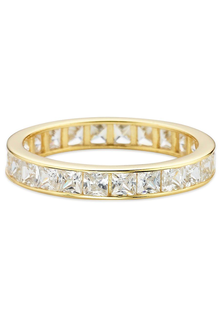 Bruno Banani Fingerring Schmuck Geschenk Silber 925 Damenring Memoire, mit Zirkonia (synth)