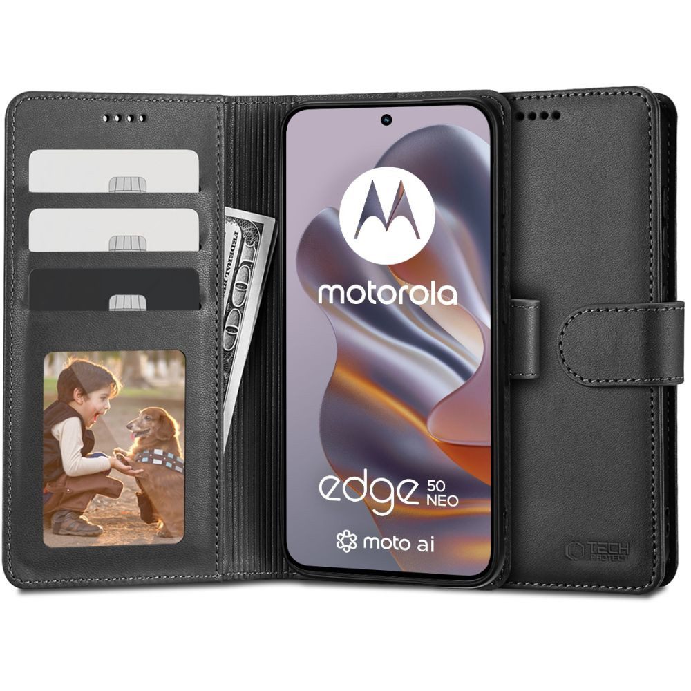 TECH PROTECT Handyhülle Klapphülle Brieftaschenhülle Kartenfach, Kartenfächer, Magnetverschluss, Aufstellfunktion