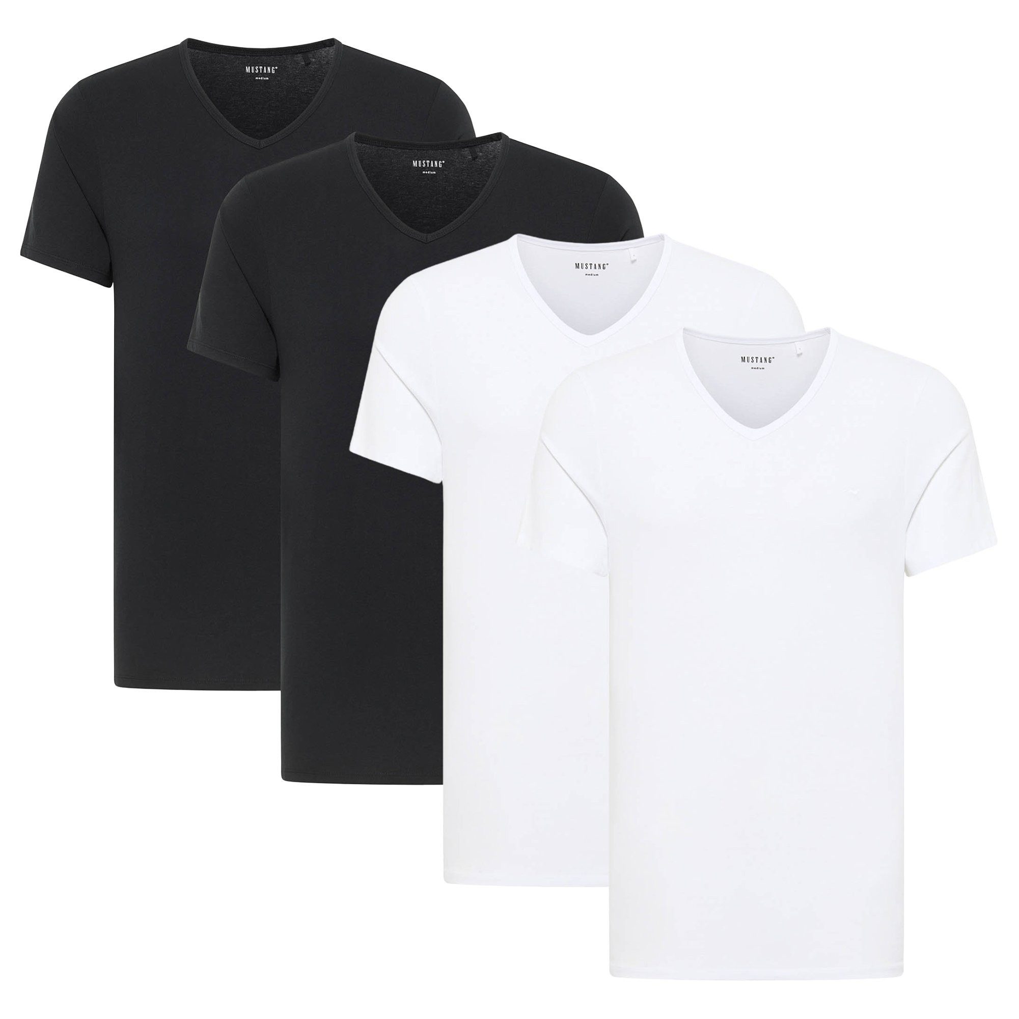 T-Shirt Herren T-Shirt 4er Pack Baumwolle