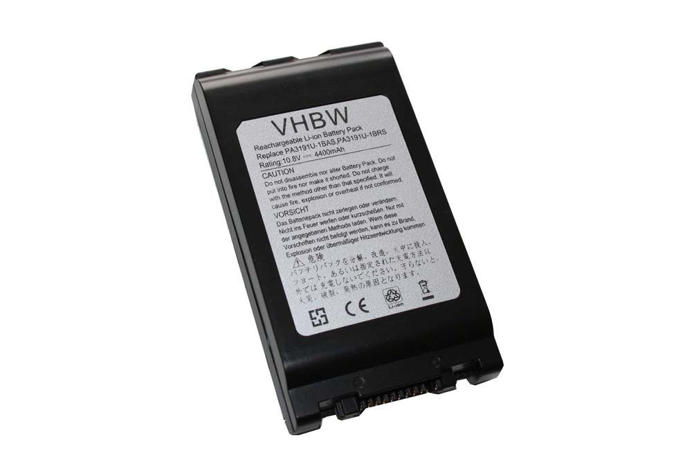 vhbw passend für Toshiba Portege M400 Tablet PC-Serie, M405, M700 Tablet Laptop-Akku 4400 mAh