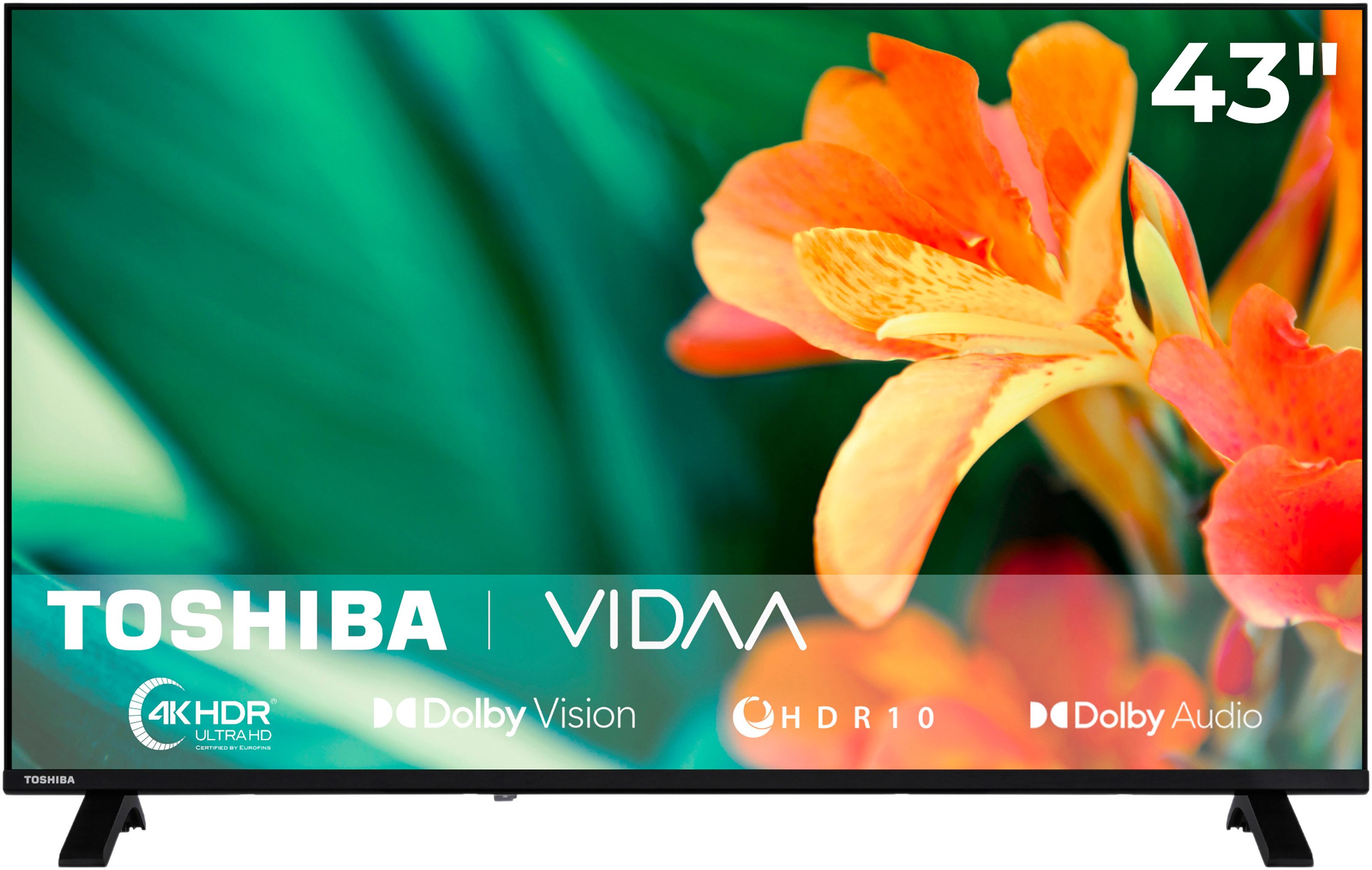 Toshiba 43UV1563DDW DLED-Fernseher (108 cm/43 Zoll, 4K Ultra HD, Smart-TV)
