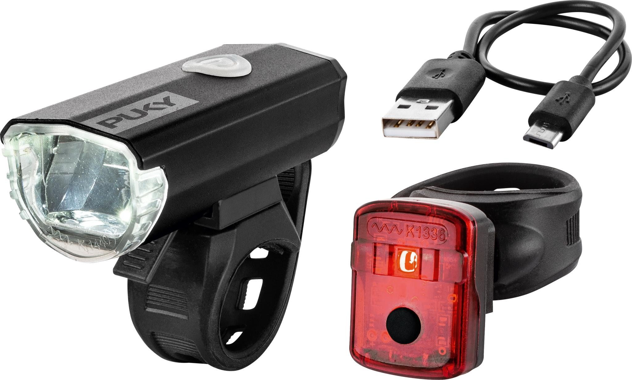 Puky Fahrradbeleuchtung PUKY Beleuchtungs-Set LUMI black