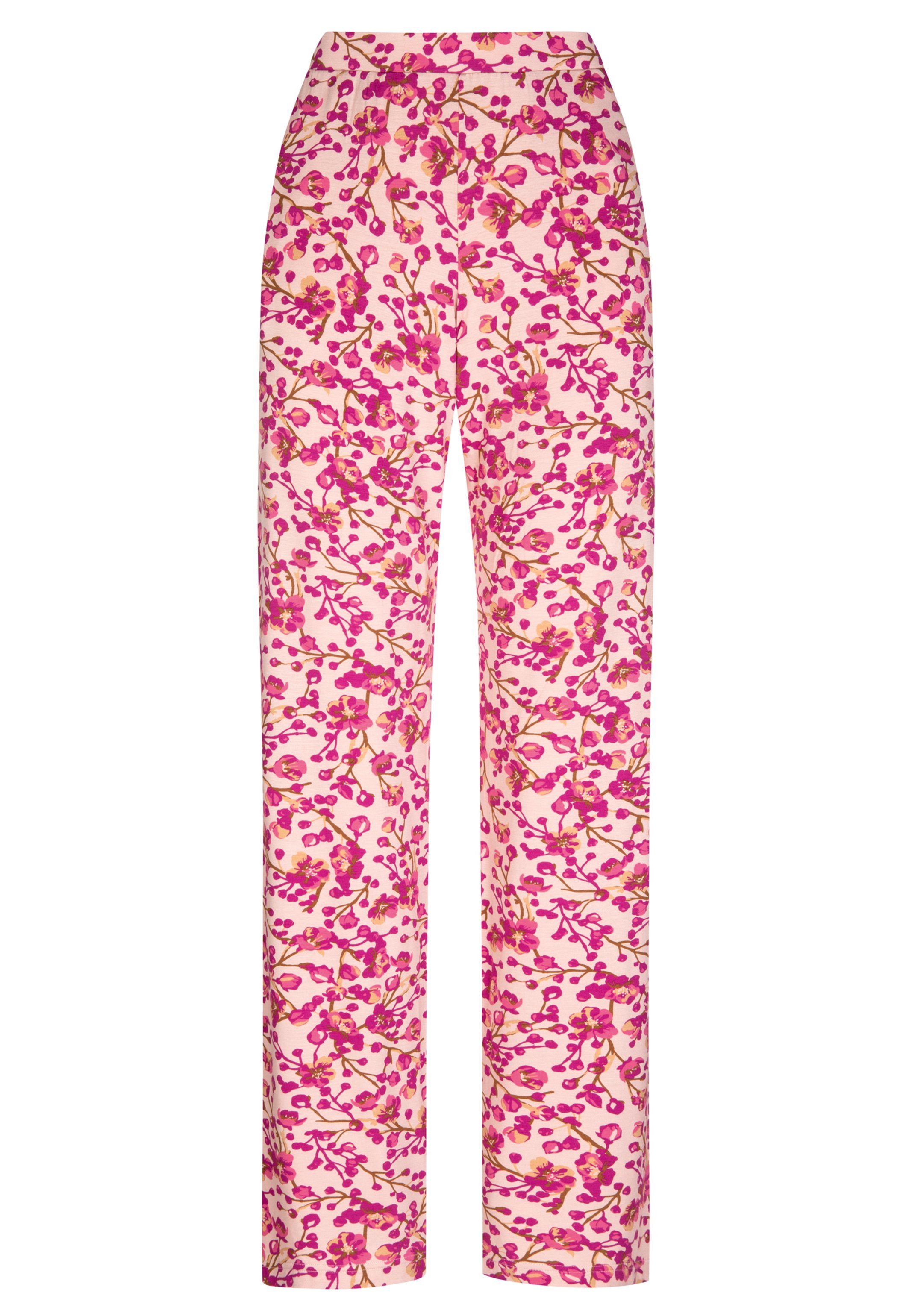 (1-tlg) - Schlafanzug Millie Hose Lovestory Lange - Pyjama-Hose, Bund Schlafhose elastischer Mey Weites Bein
