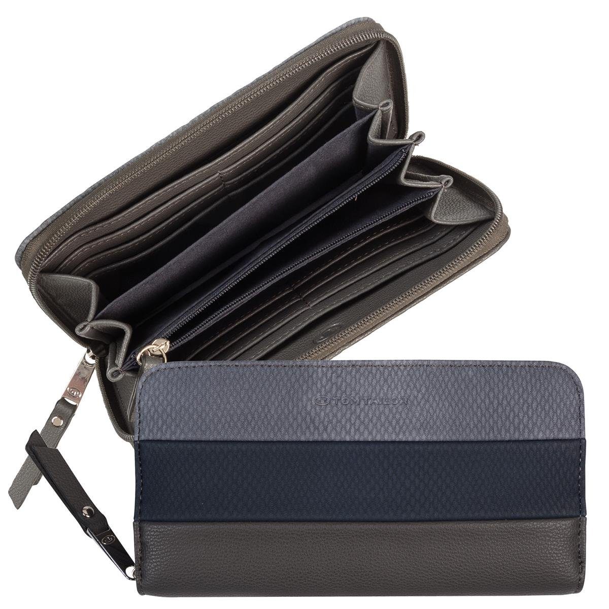 Damengeldbörse Geldbörse TAILOR SNAKE x Long x 10.5 blue mixed zip TAILOR TOM Wallet 20 ELLEN TOM 3