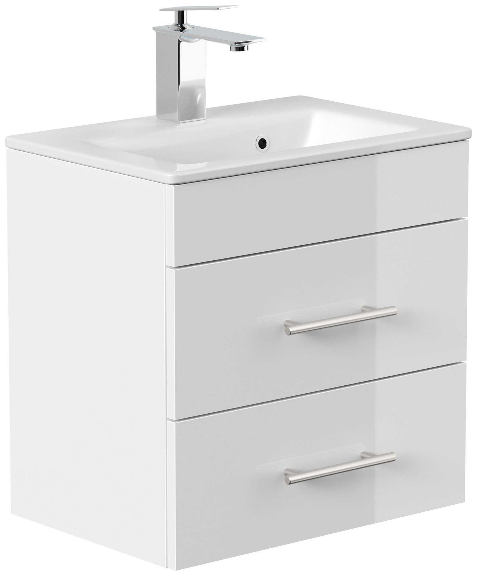 Magnolia Home Waschtisch Badmöbel Mars 500 SlimLine SoftClose weiss hochglanz