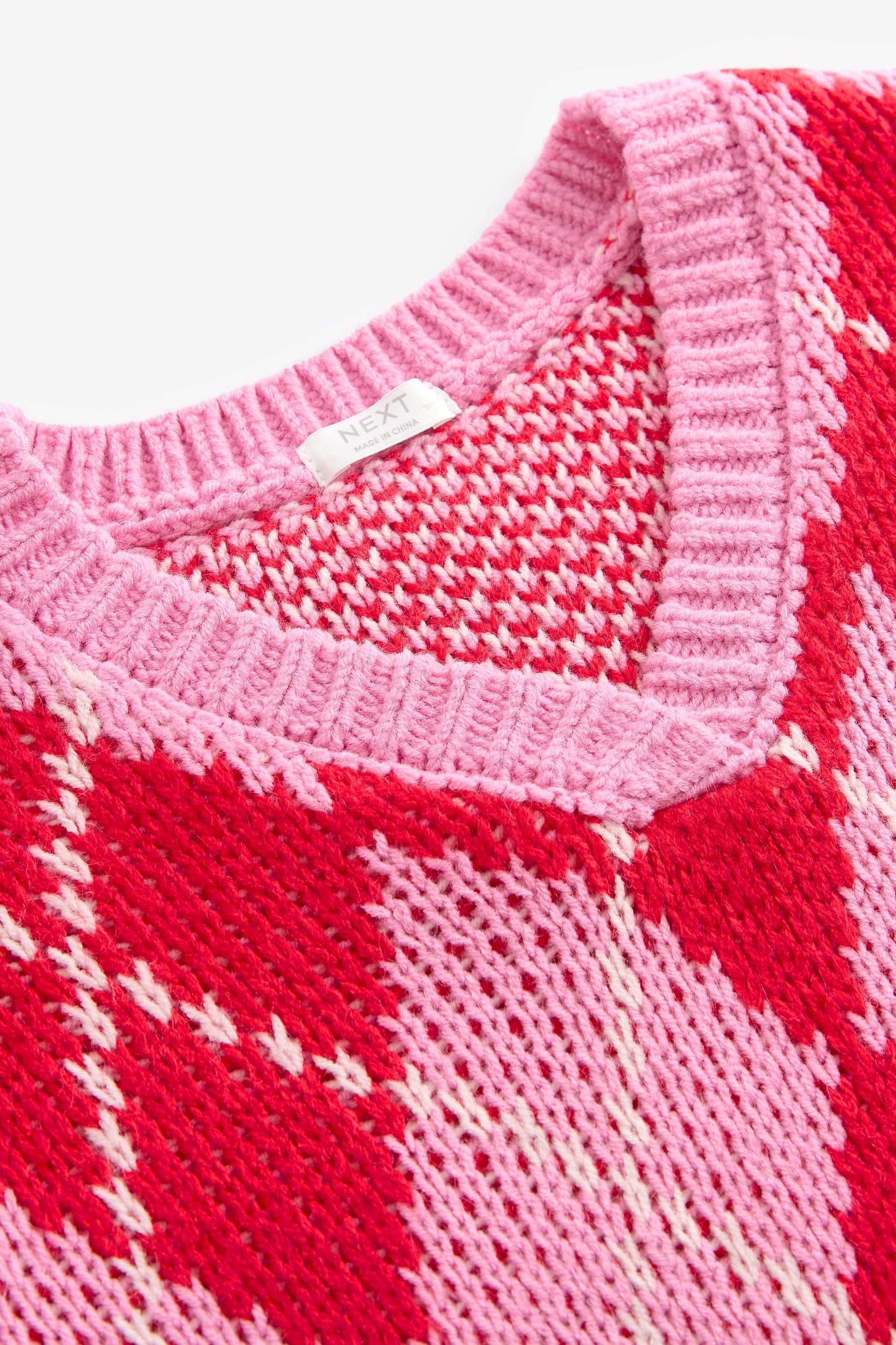Next Pullunder Argyle-Strickoberteil (1-tlg)