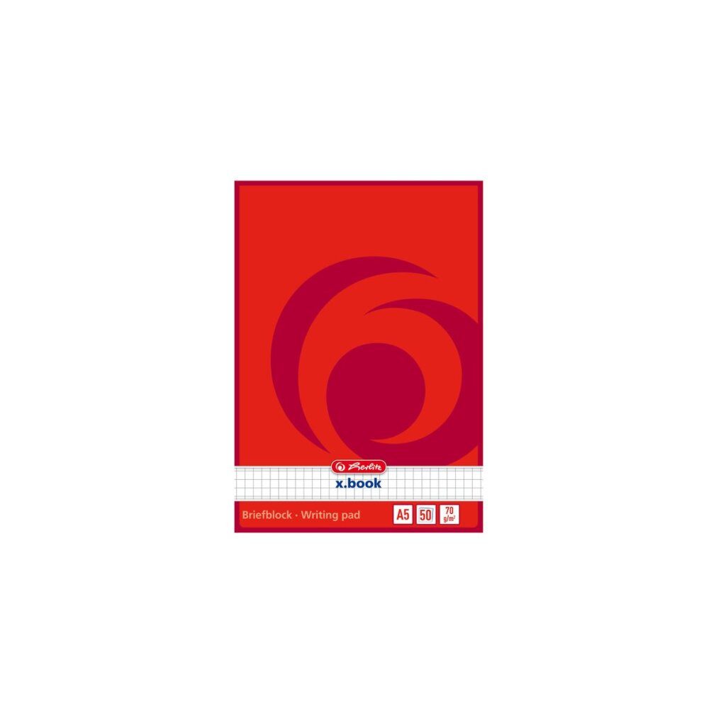 Herlitz Collegeblock Briefblock A5 70g/m 50 Bl. kariert kopfgeleimt