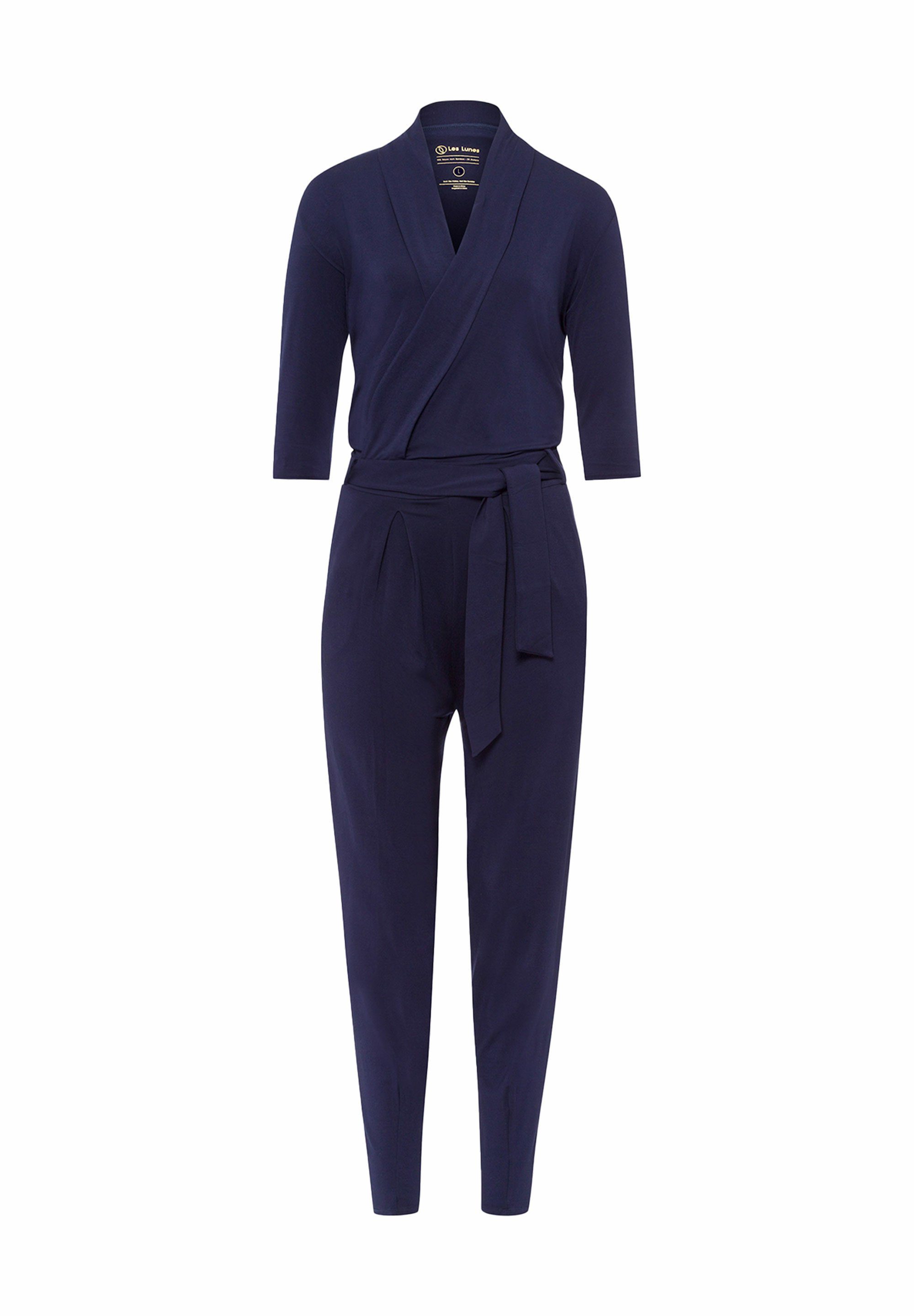 Les navy Viskose dark Paul Bambus Jumpsuit Lunes