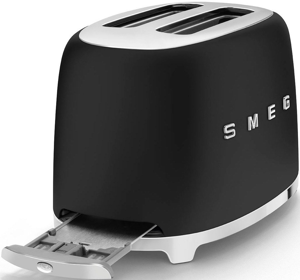Smeg Toaster TSF01BLMEU, 2 kurze Schlitze, 950 W