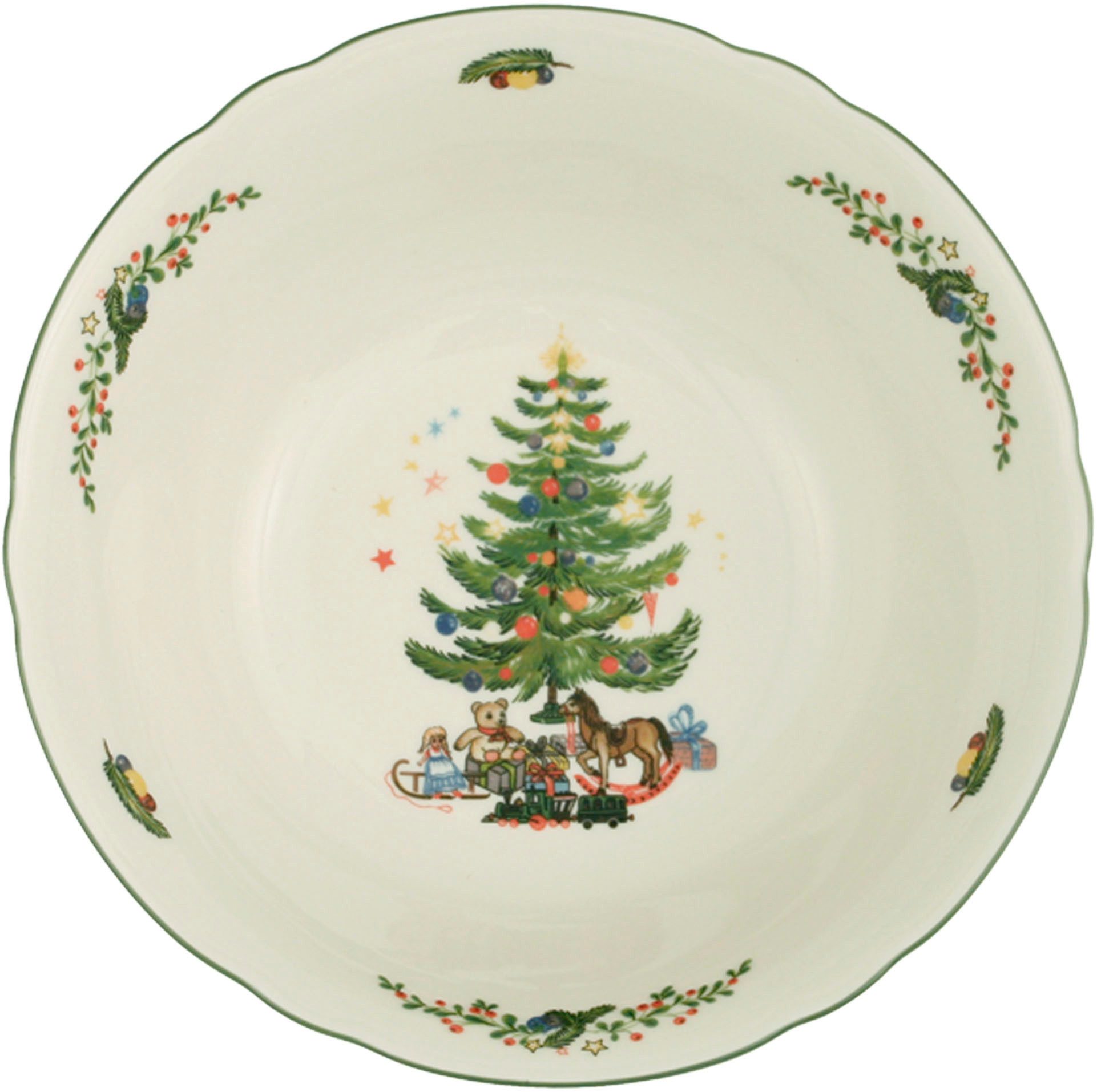 Seltmann Weiden Schüssel Marieluise Weihnachten, Porzellan, (1-tlg), Schale mit weihnachtlichem Dekor