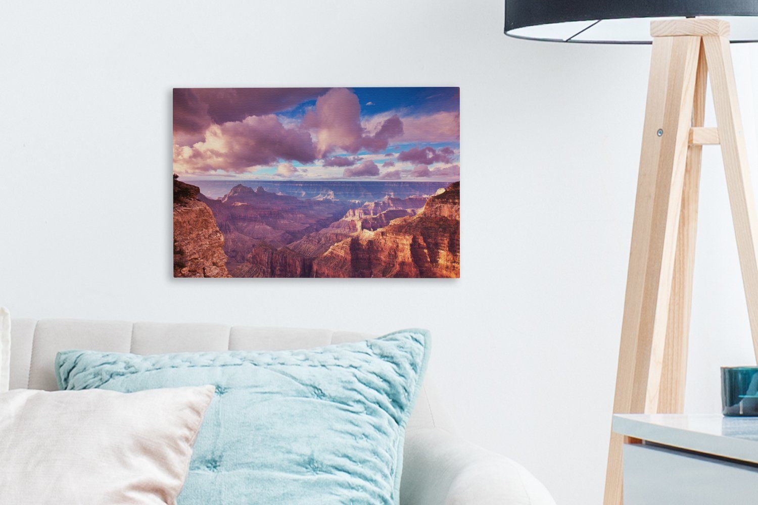 OneMillionCanvasses® Canyon, Grand cm Wanddeko, (1 Wandbild Leinwandbilder, 30x20 St), Leinwandbild Staaten, Vereinigte Aufhängefertig,